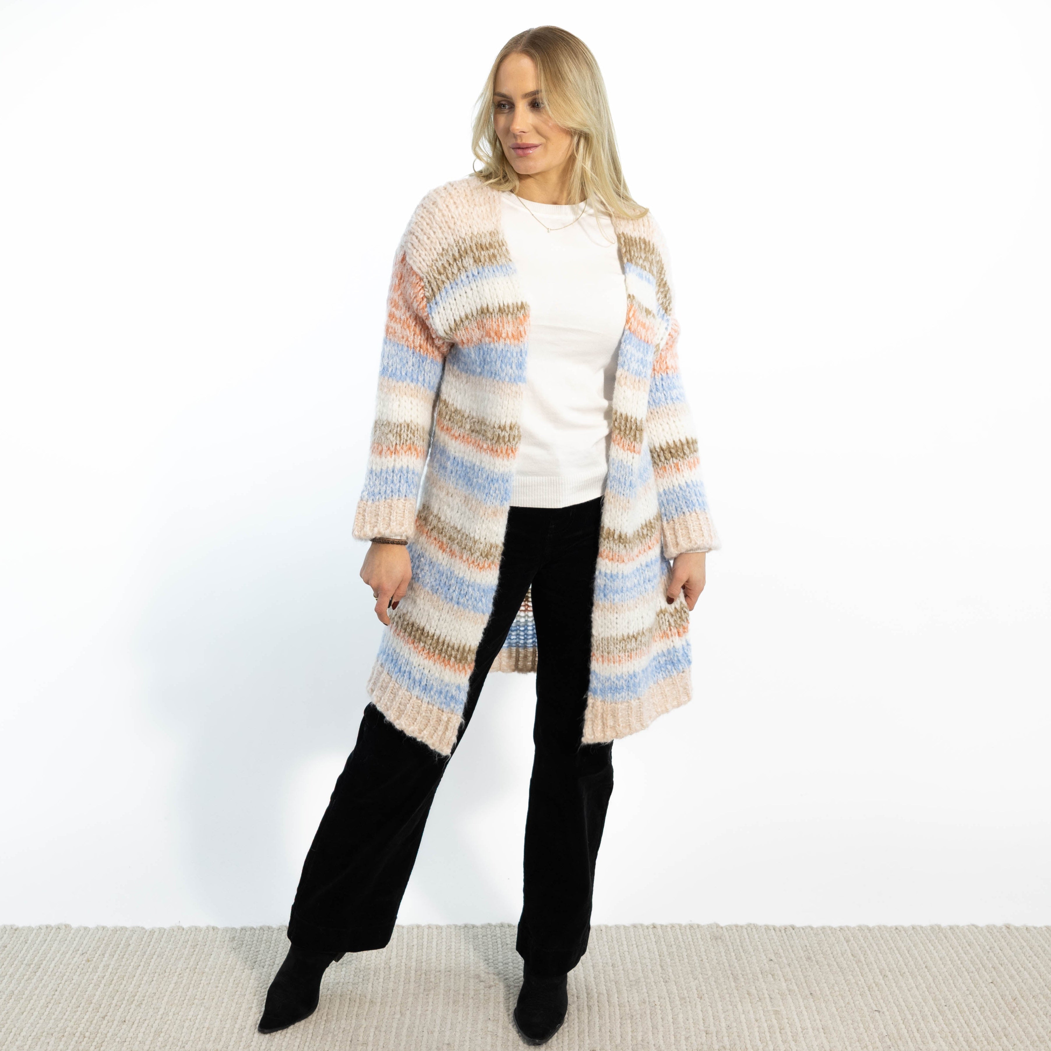 Karina strikcardigan, Rosa