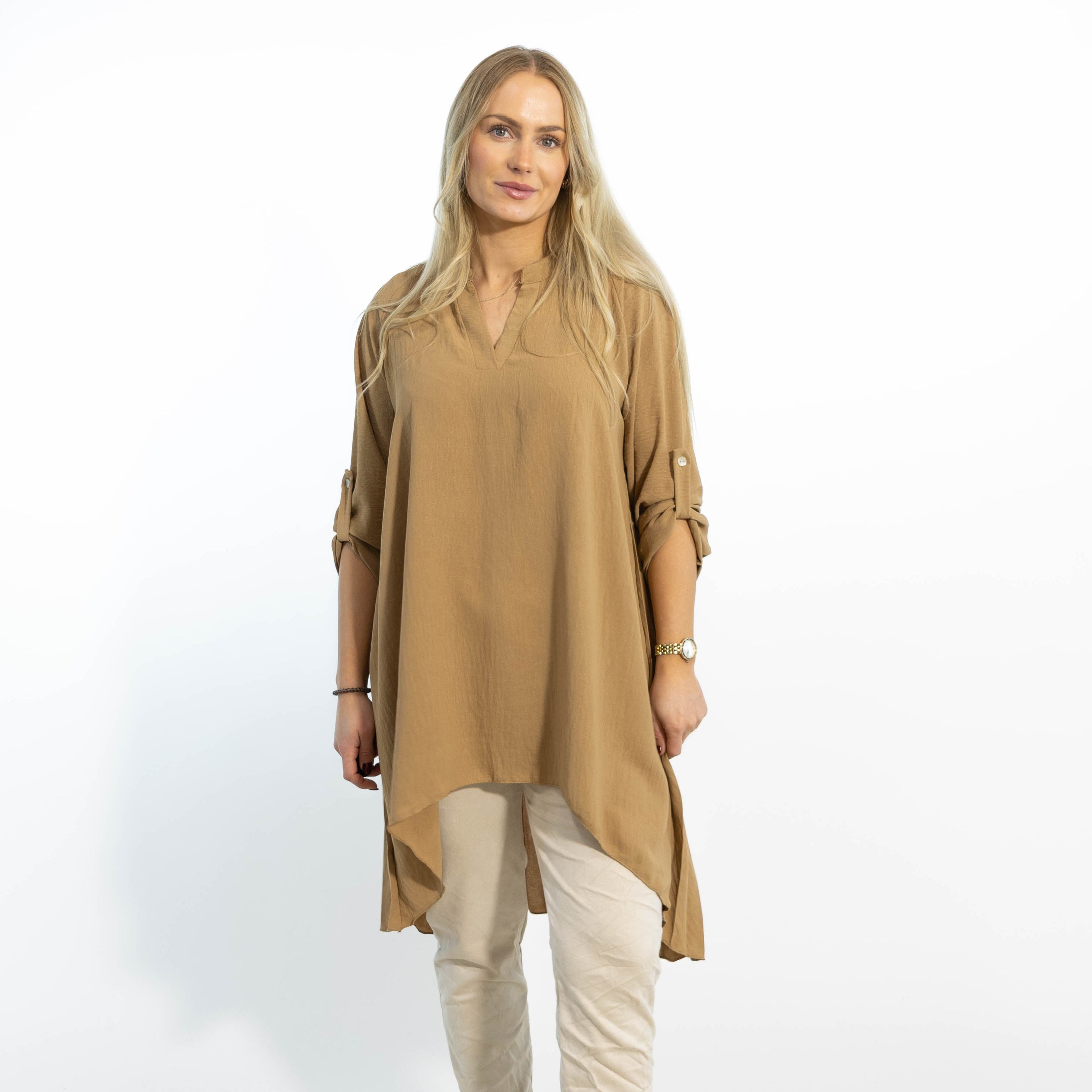 Derry skjorte tunika, Camel
