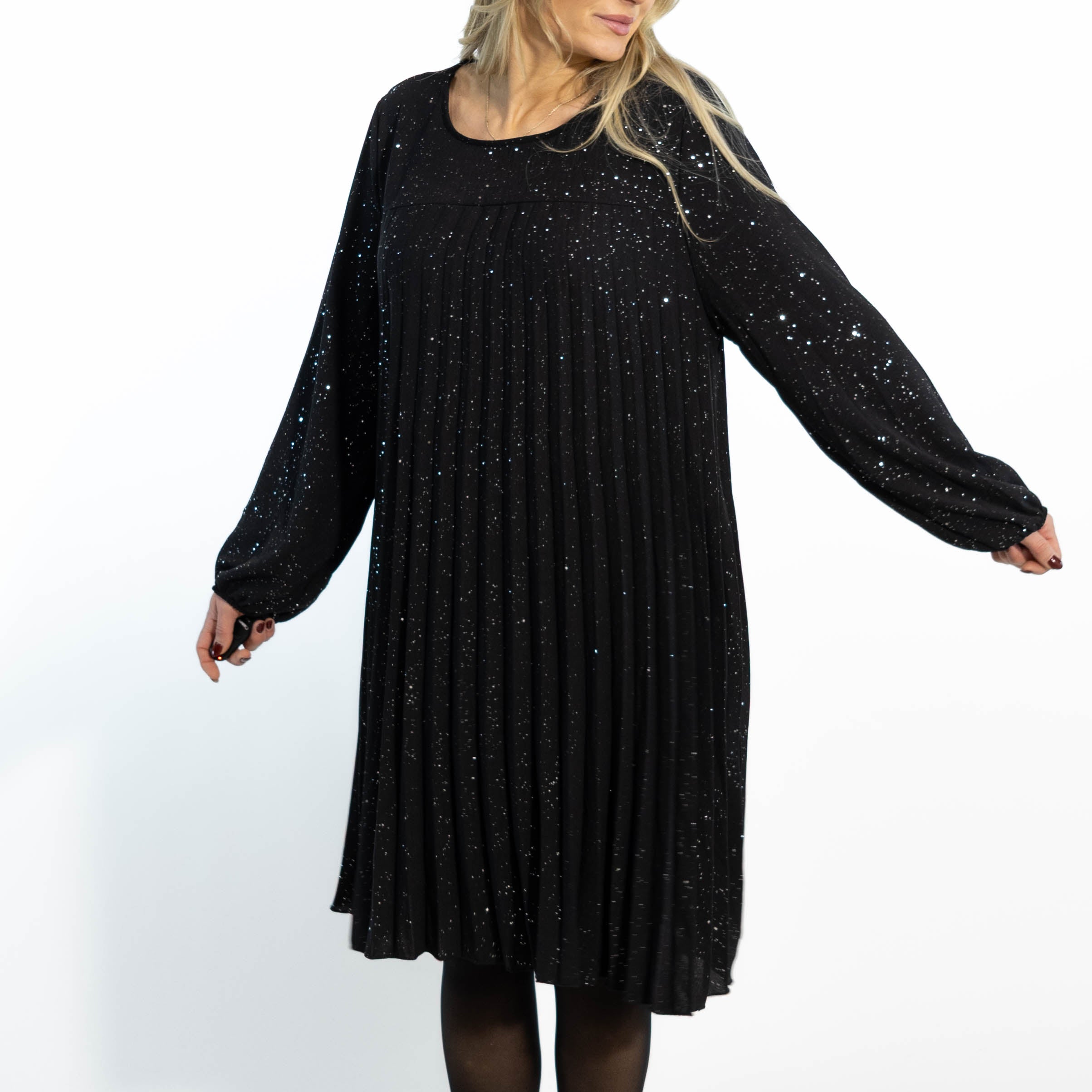 Gloria glimmerkjole, Sort