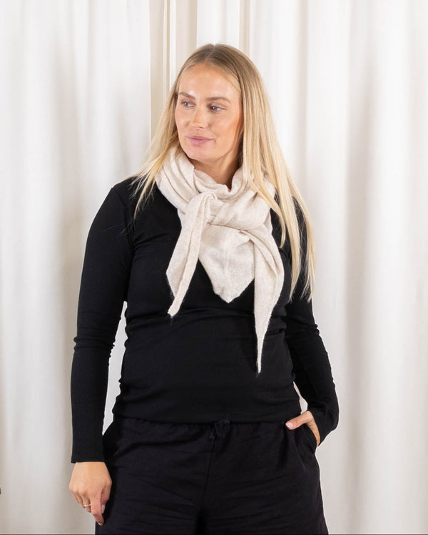 Trine tørklæde, Beige