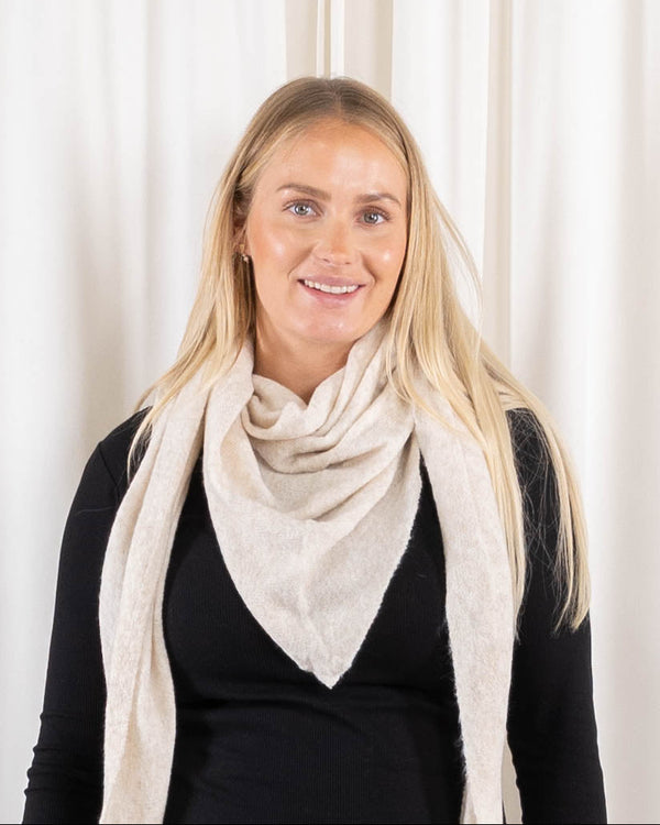 Trine tørklæde, Beige