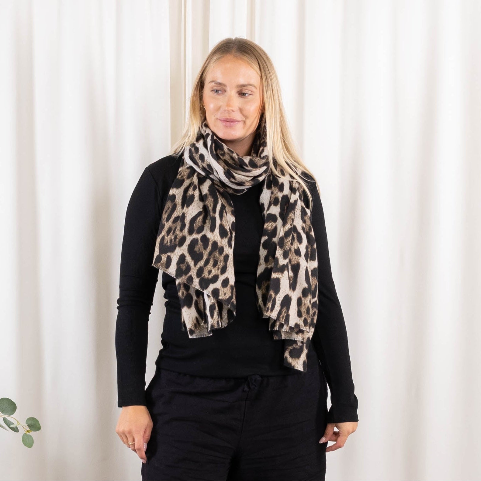 Dotty tørklæde, Beige
