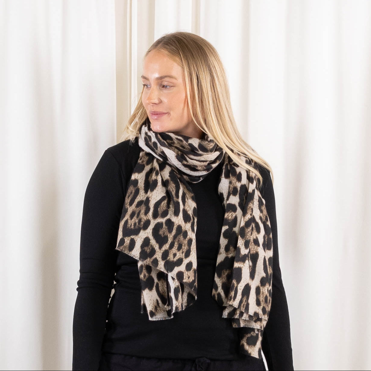 Dotty tørklæde, Beige