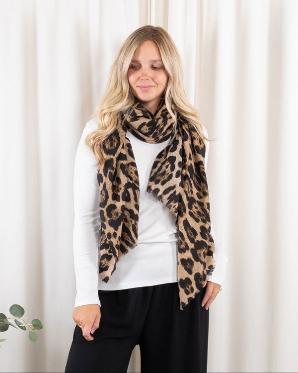 Dotty tørklæde, Taupe