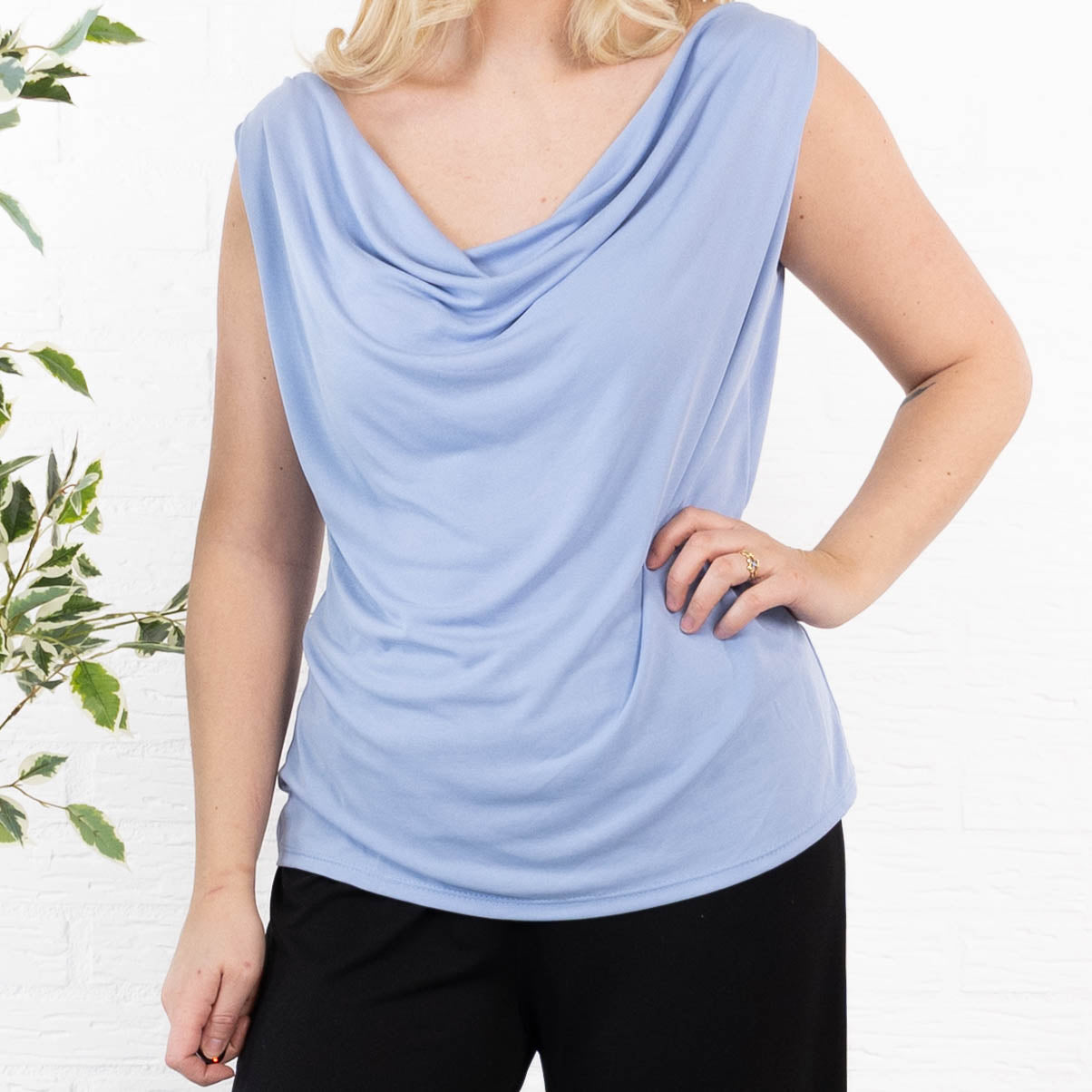 Melissa top, Lyseblå