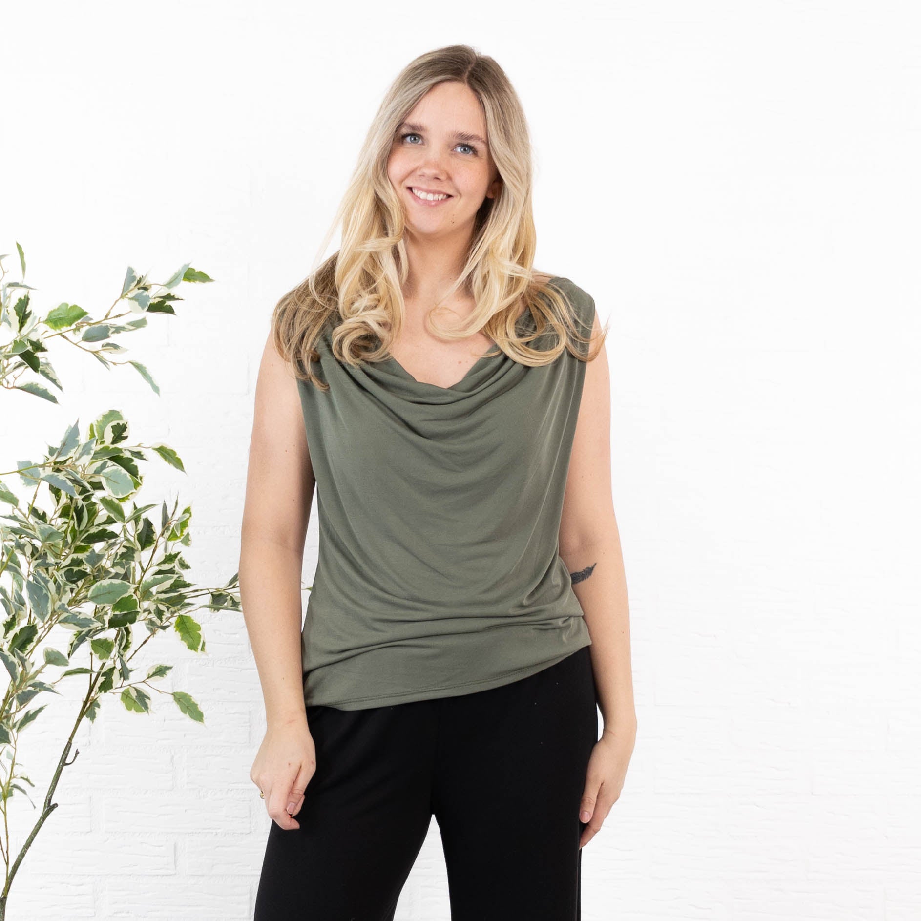 Melissa top, Khaki