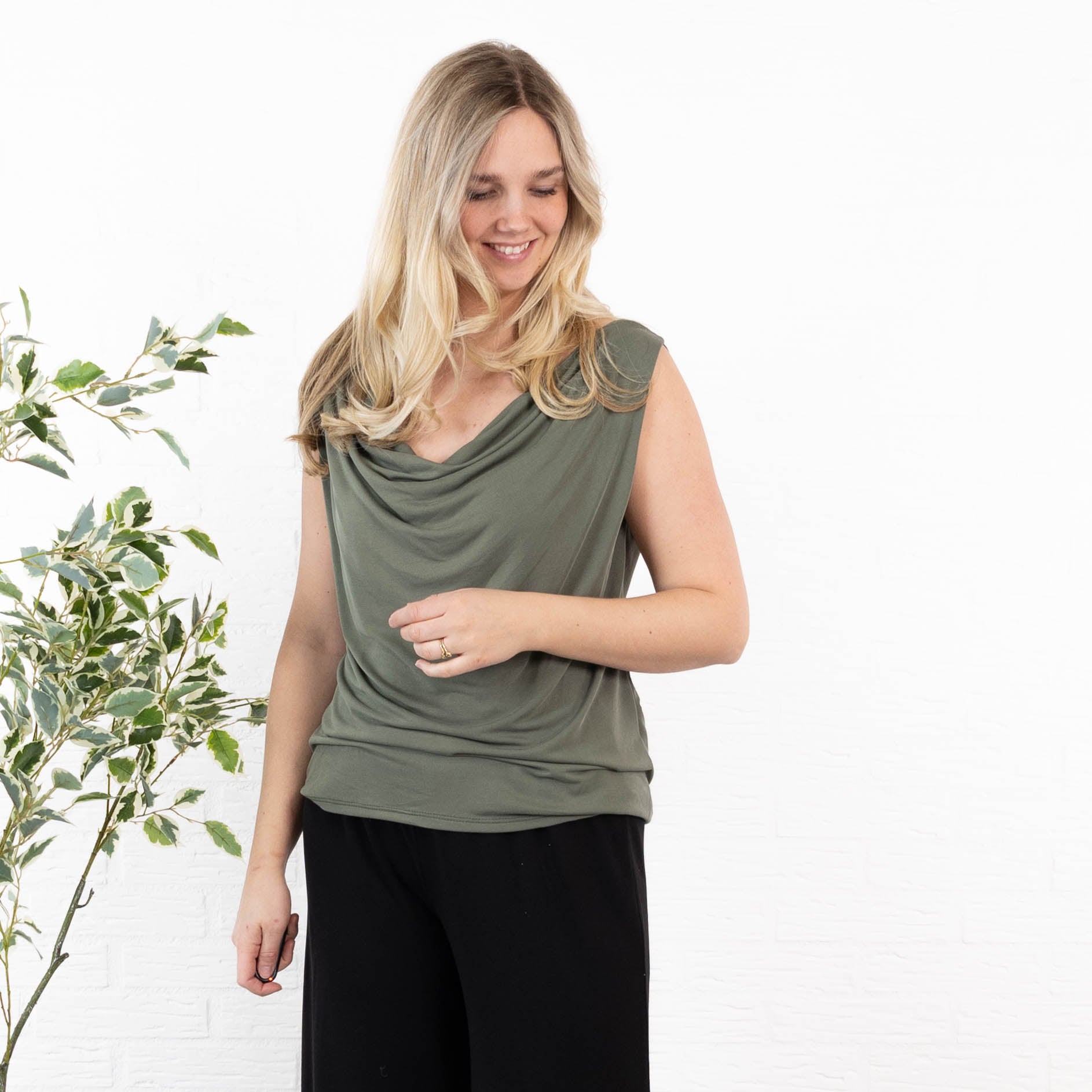 Melissa top, Khaki