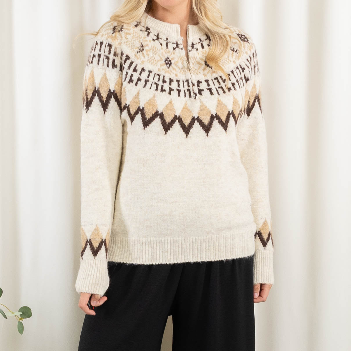 Delilah strik, Beige