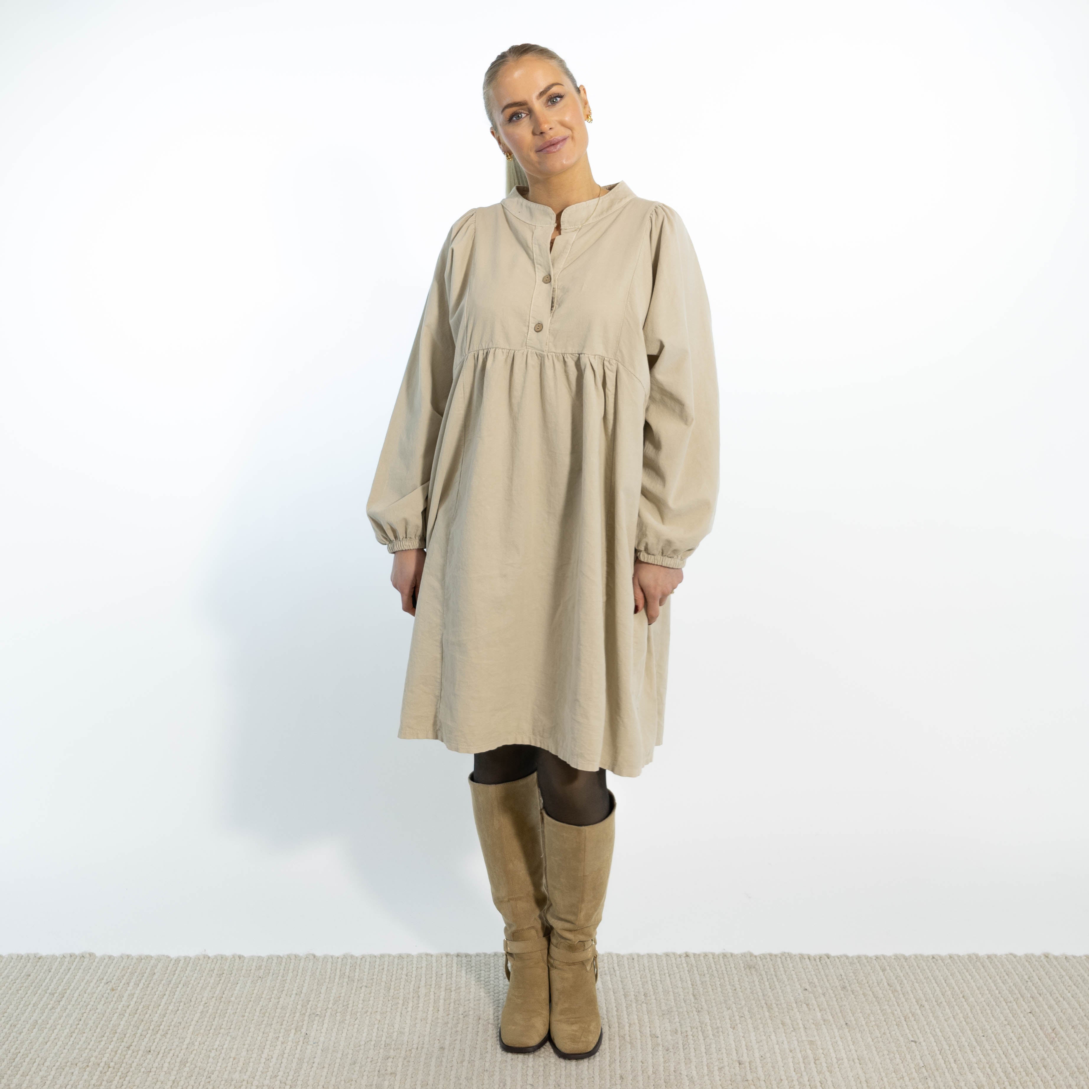 Randi tunika kjole, Beige