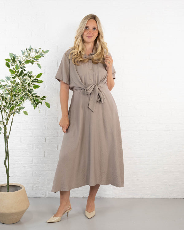 Liberty kjole, Taupe