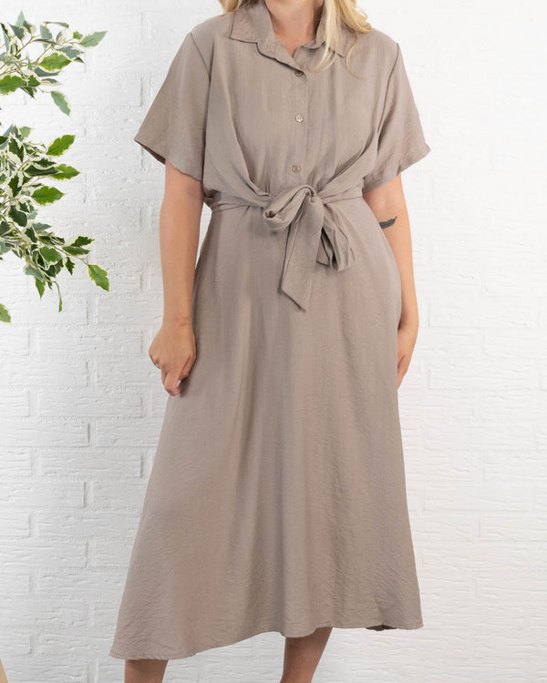 Liberty kjole, Taupe