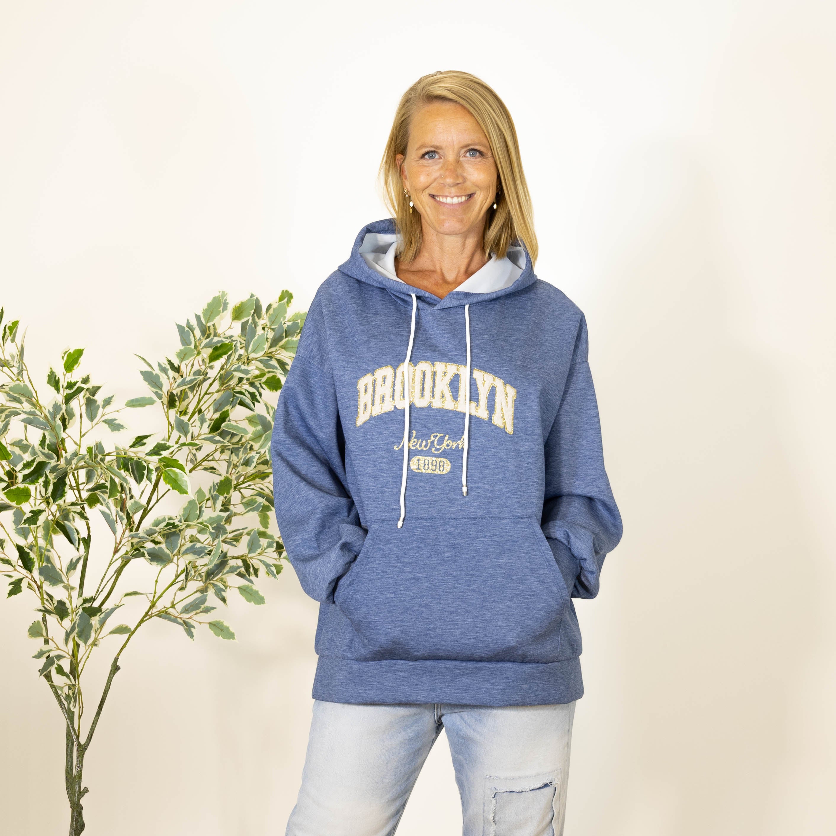 Shelby hoodie, Blå