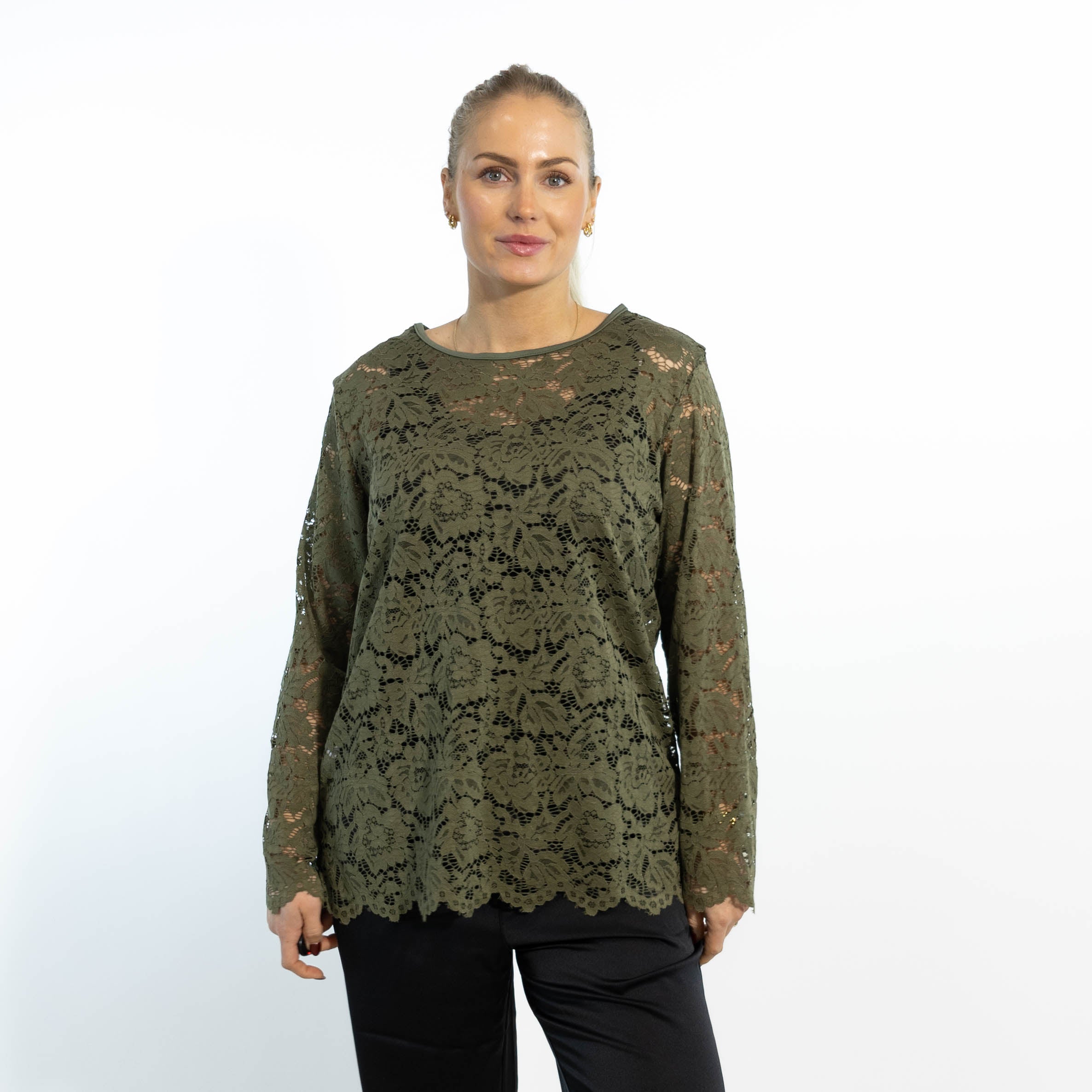Domino lace overdel, Khaki