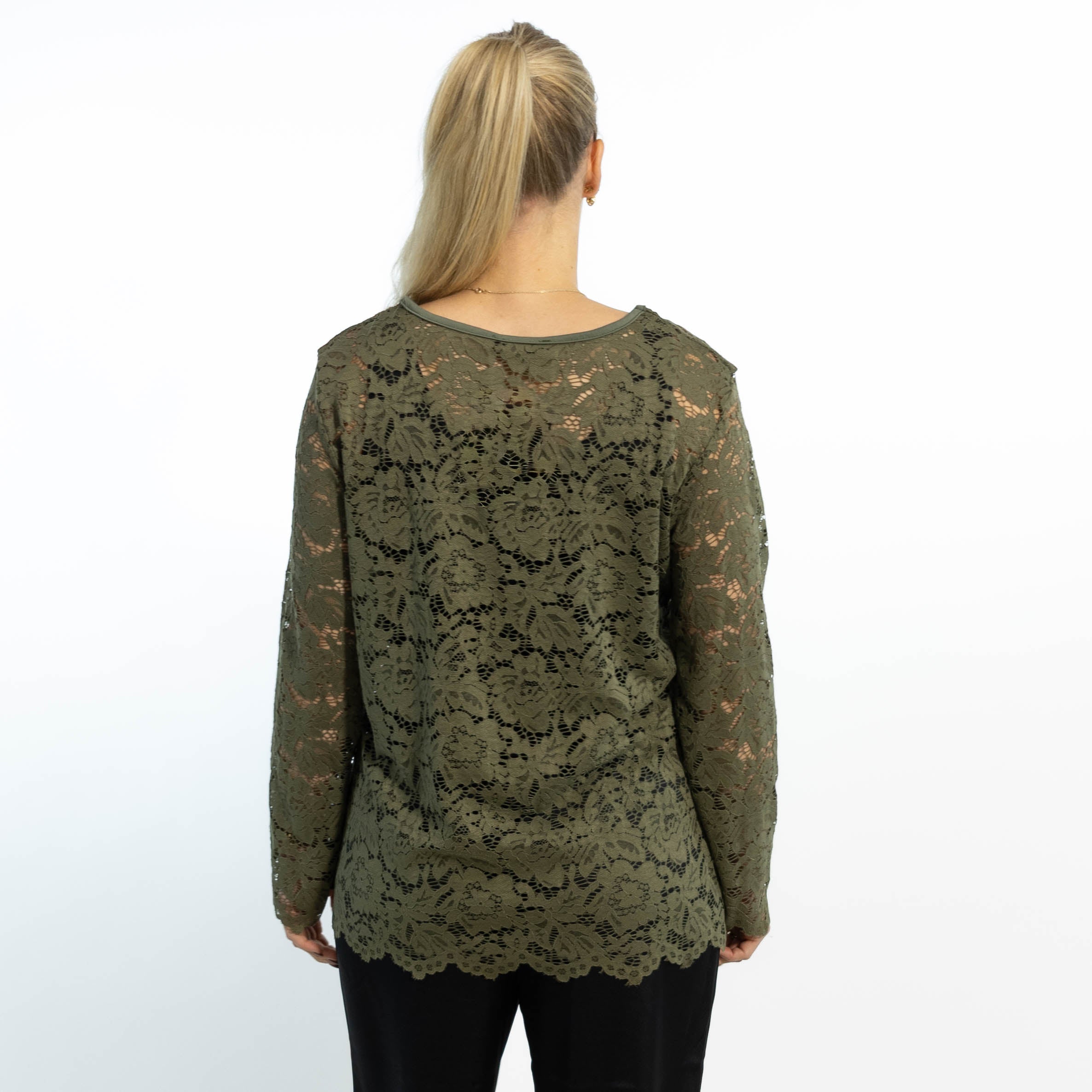 Domino lace overdel, Khaki