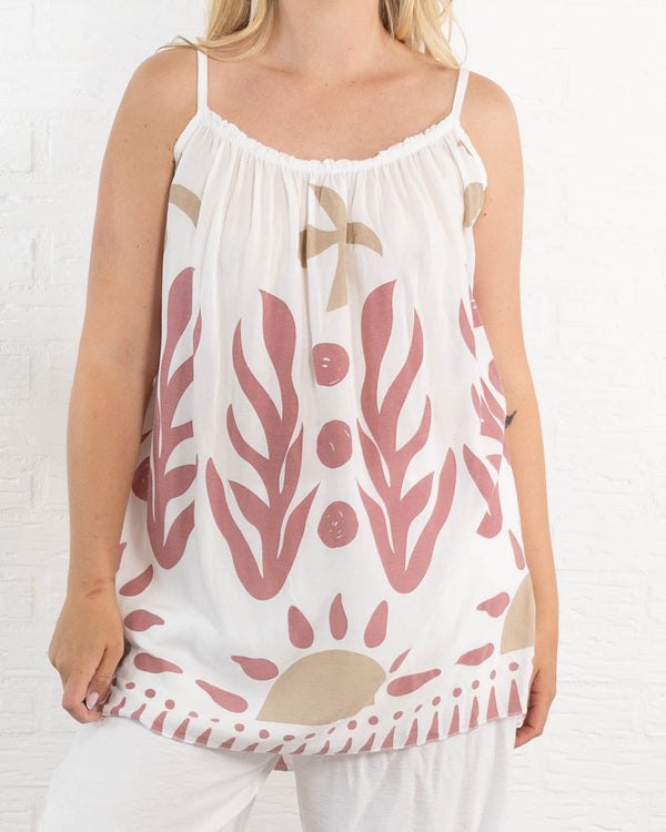 Vixen top, Old rose