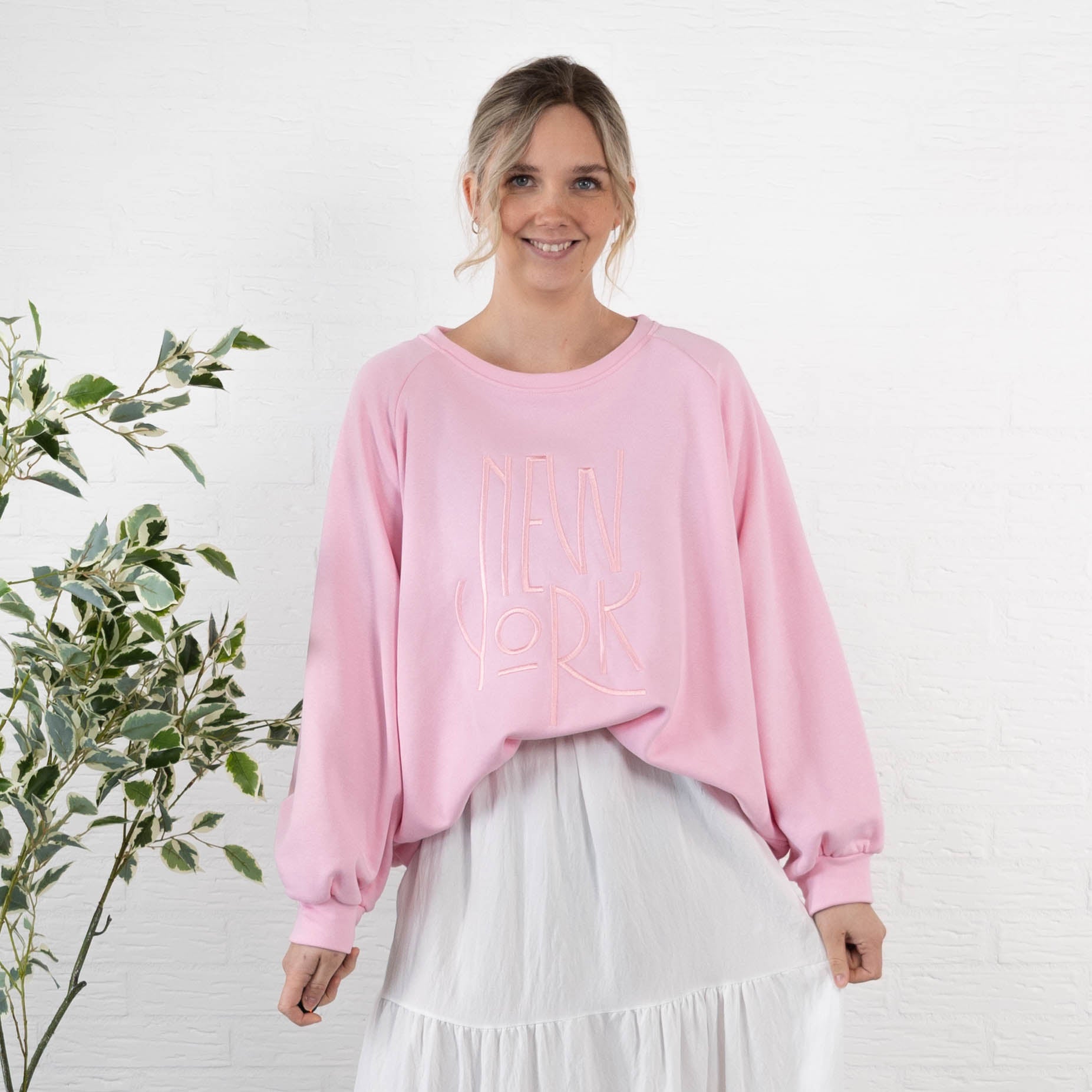 Summer sweatshirt, Lyserød