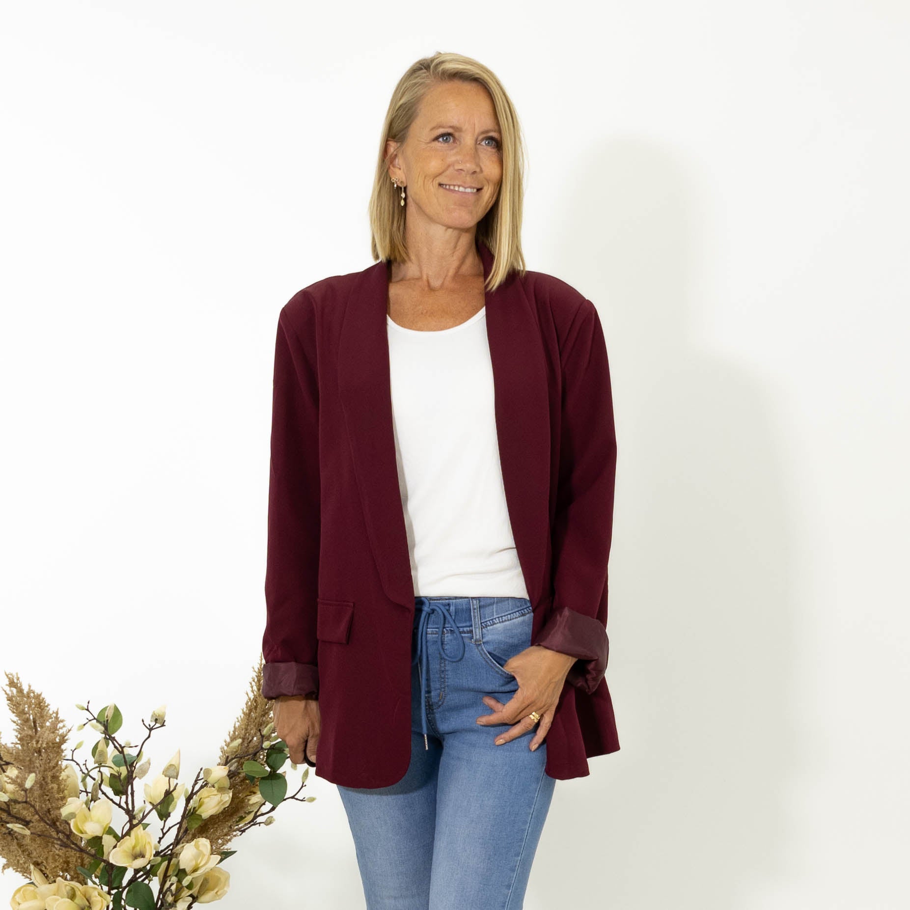 Freja blazer, Bordeaux