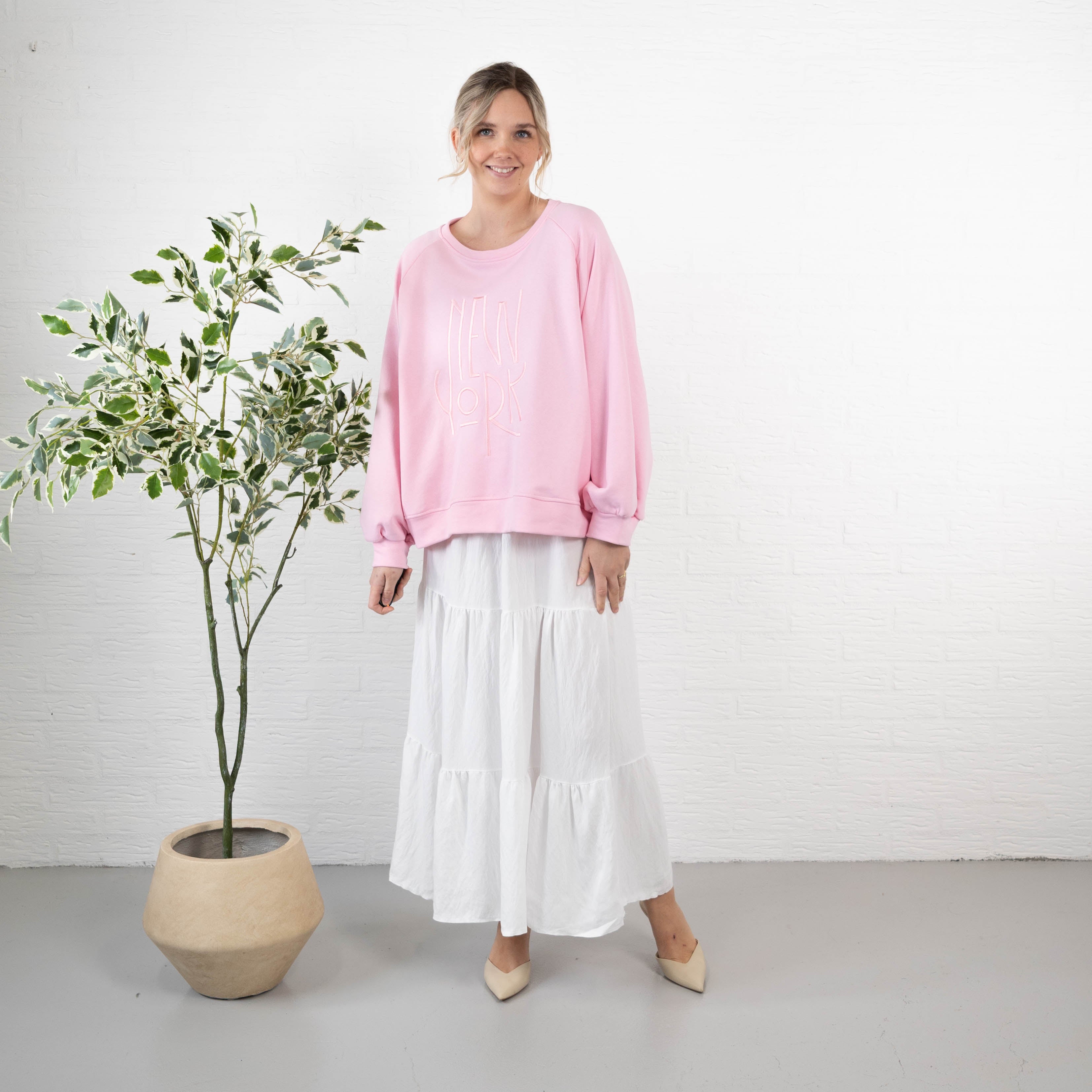 Summer sweatshirt, Lyserød