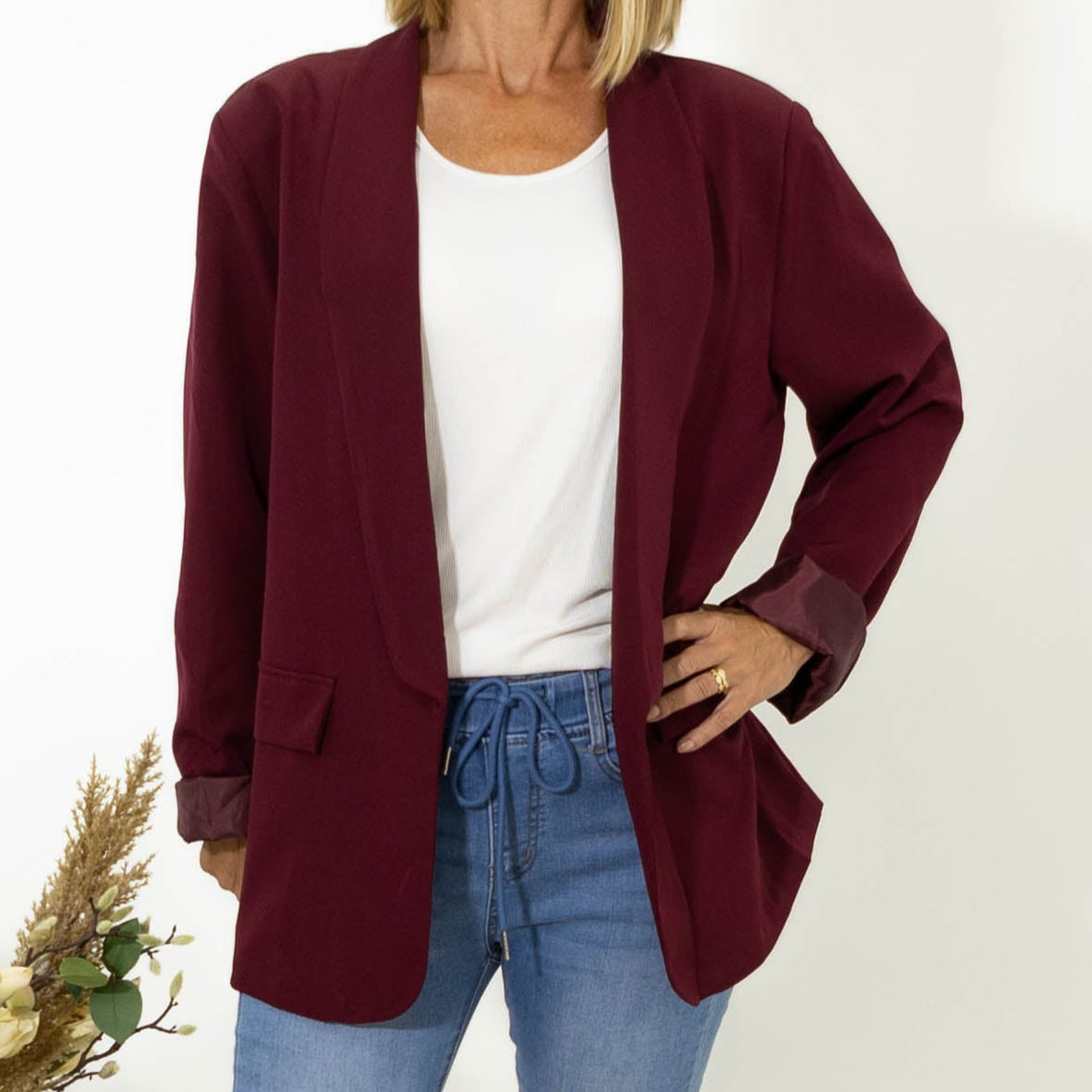 Freja blazer, Bordeaux