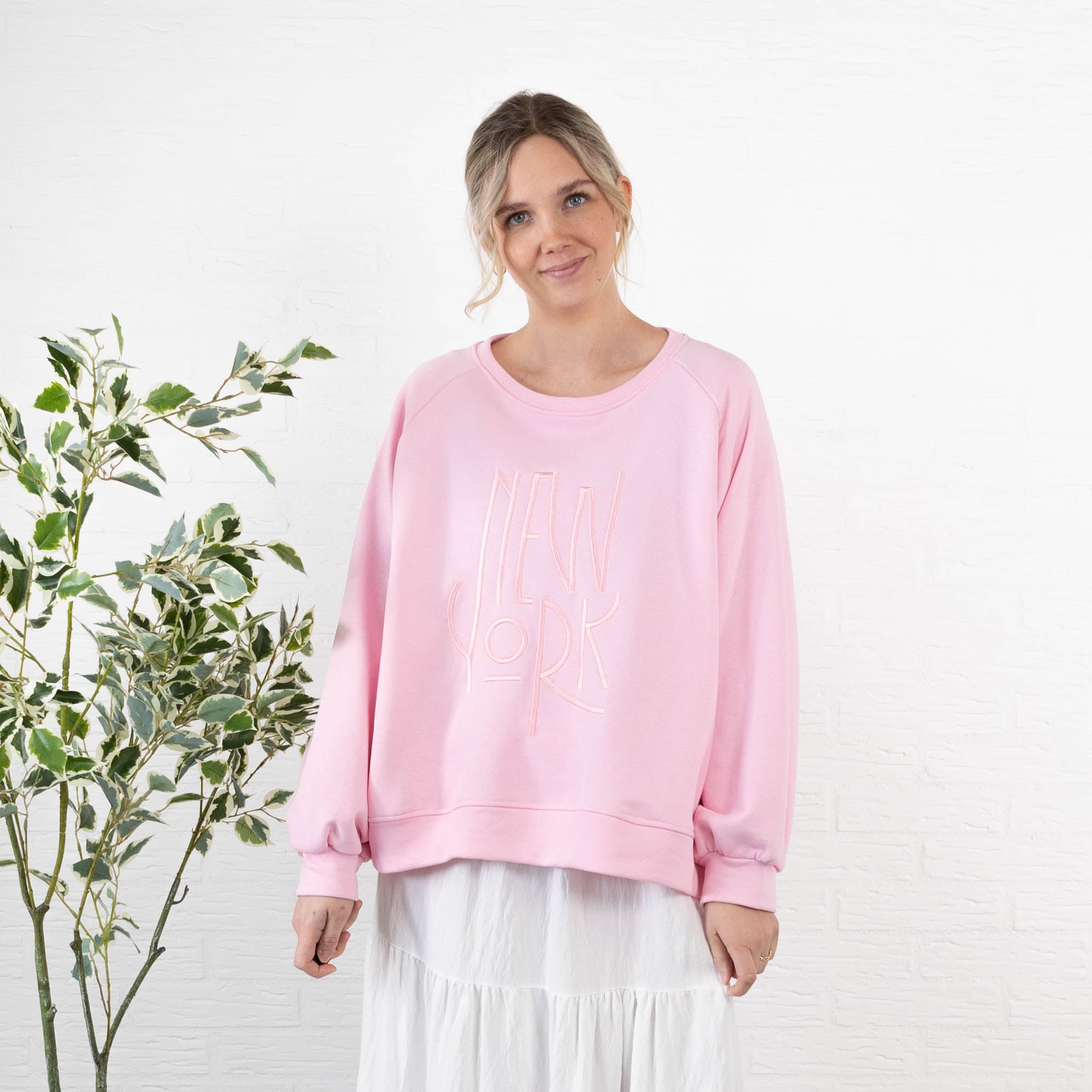 Summer sweatshirt, Lyserød