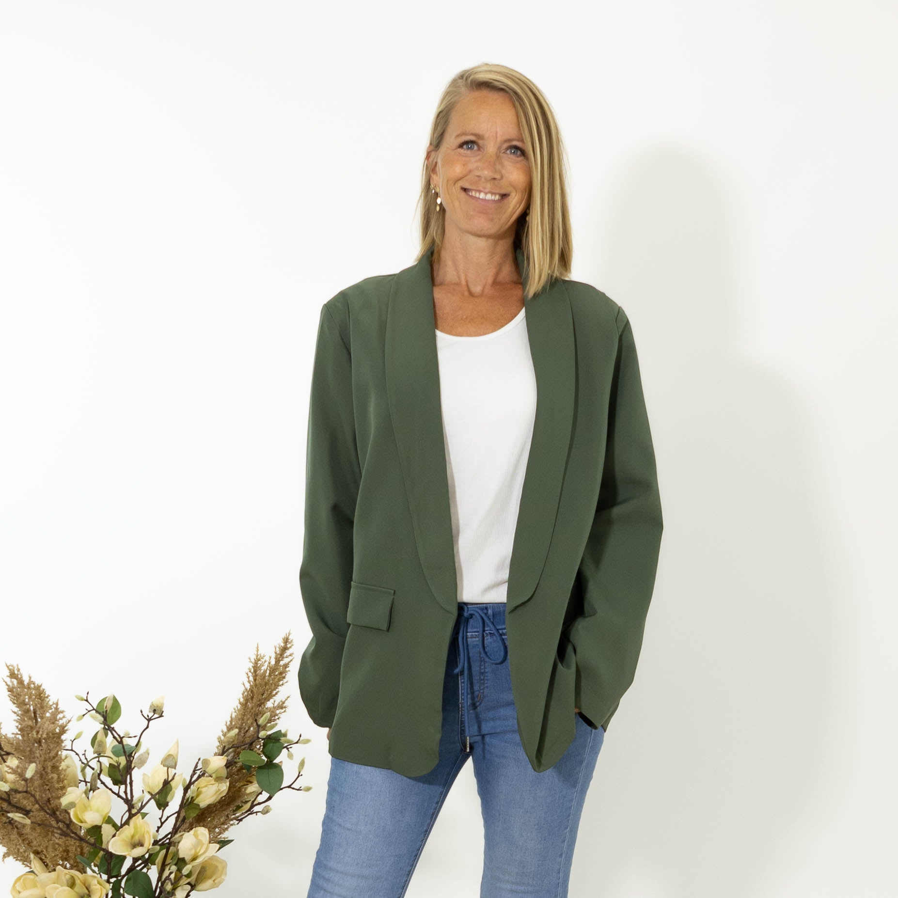 Freja blazer, Khaki