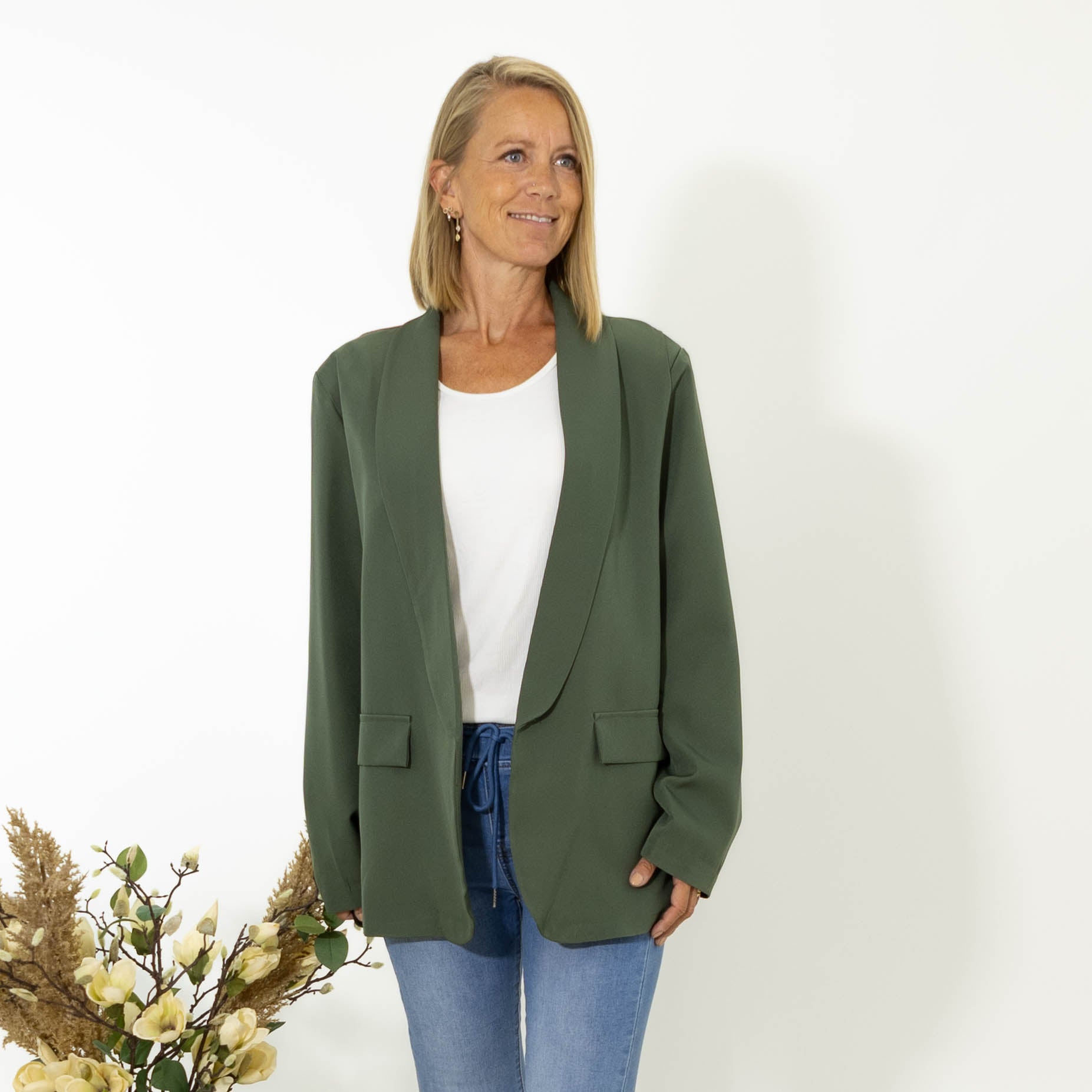 Freja blazer, Khaki