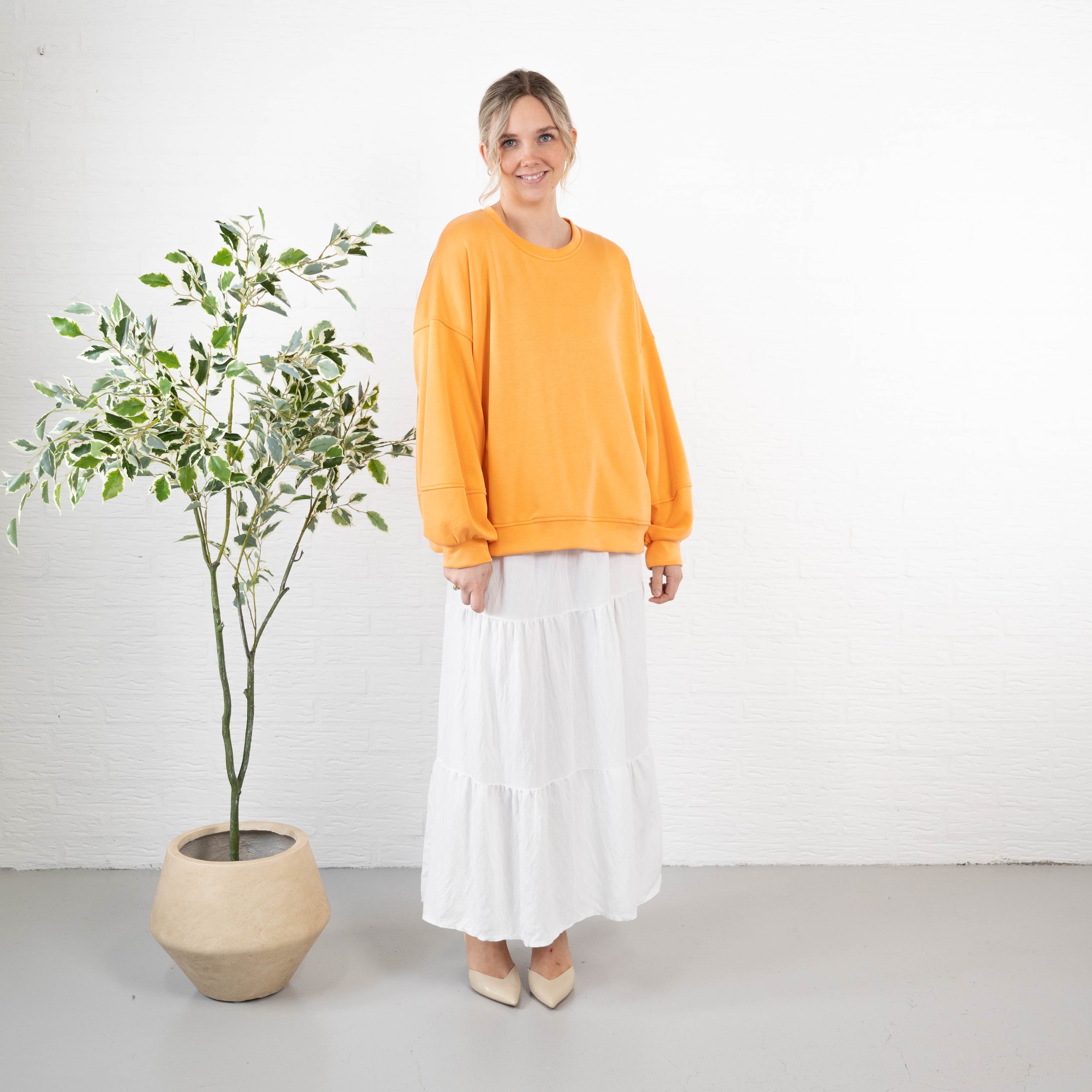 Lena sweatshirt, Fersken