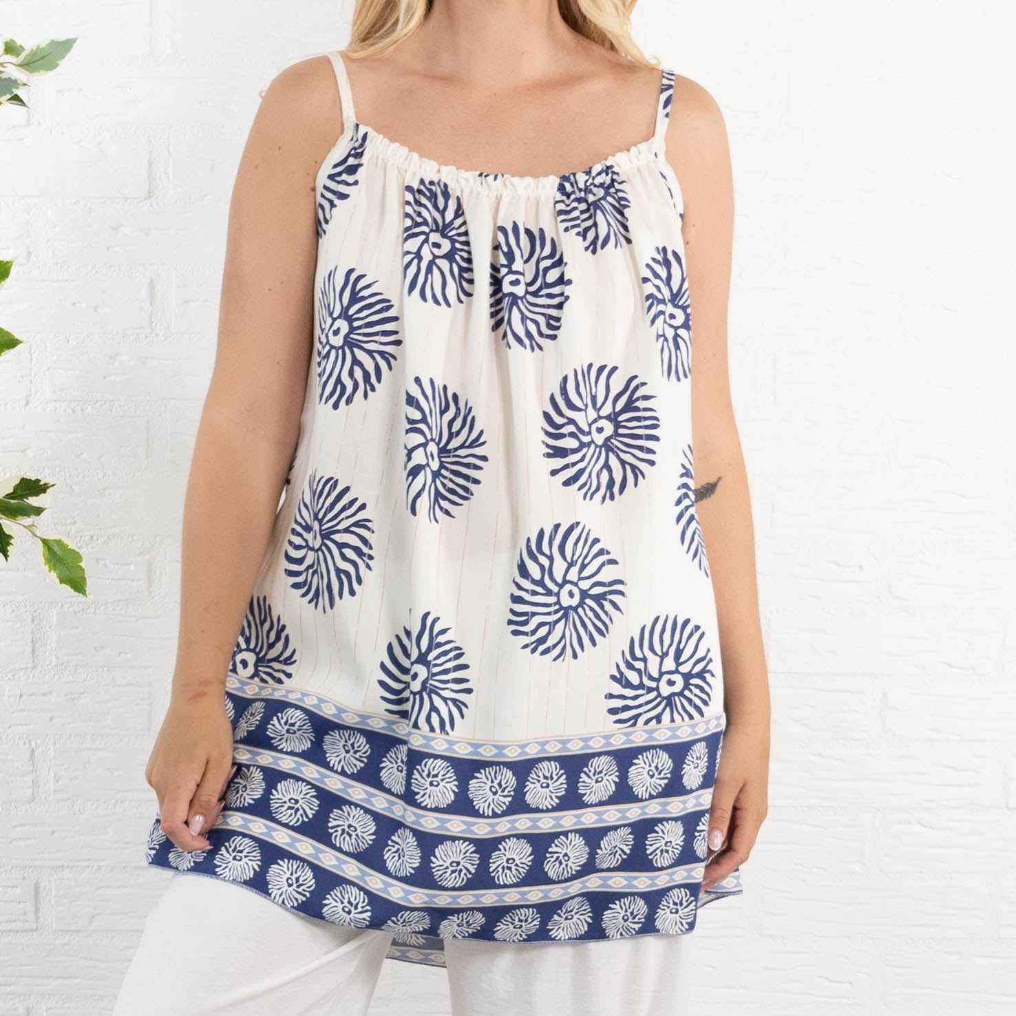 Velvet top, Navy