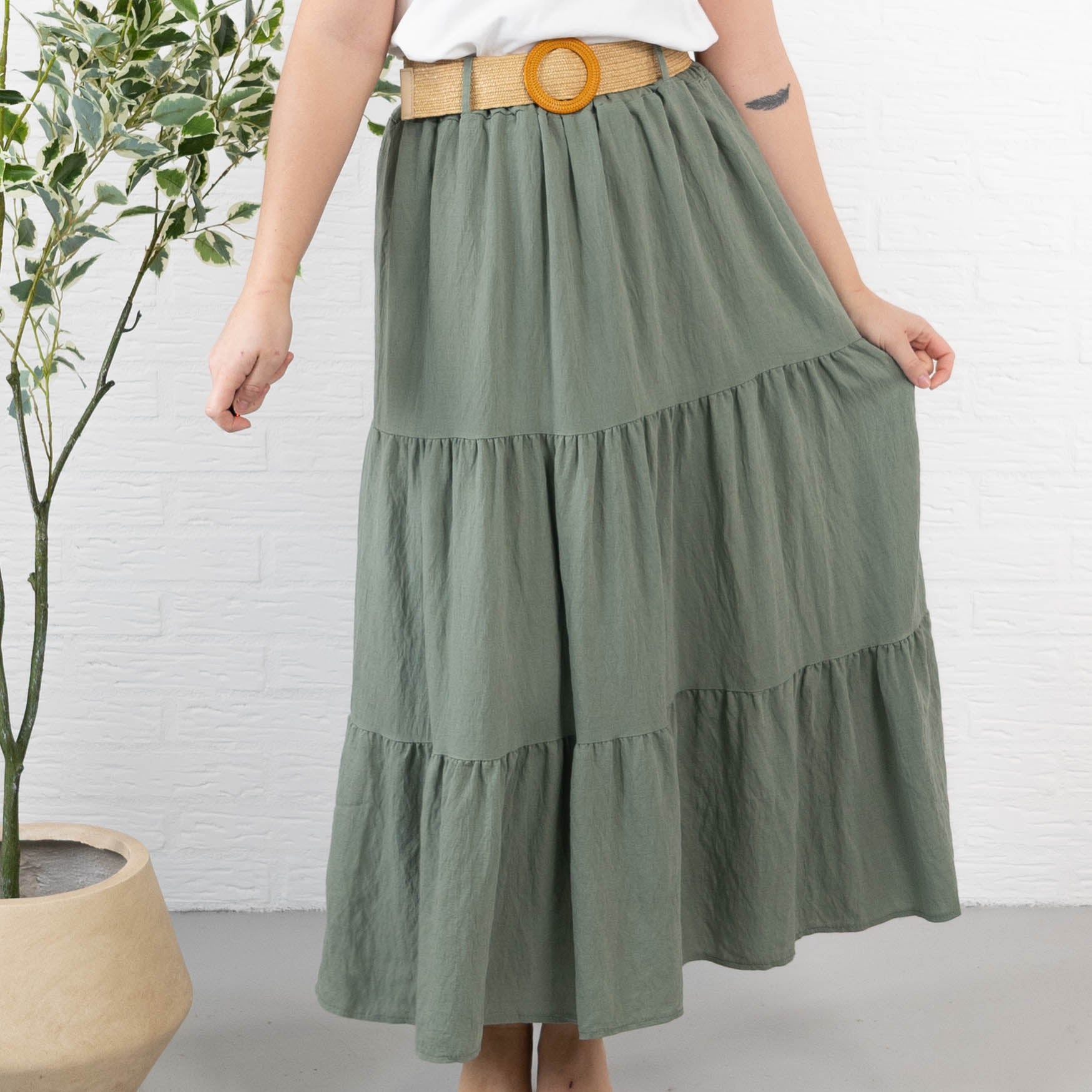 Soleima nederdel, Khaki