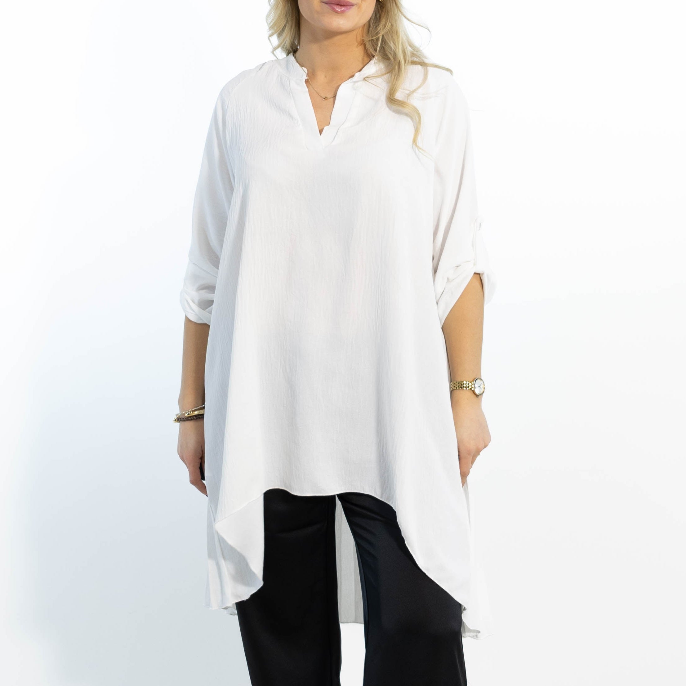 Derry skjorte tunika, Hvid