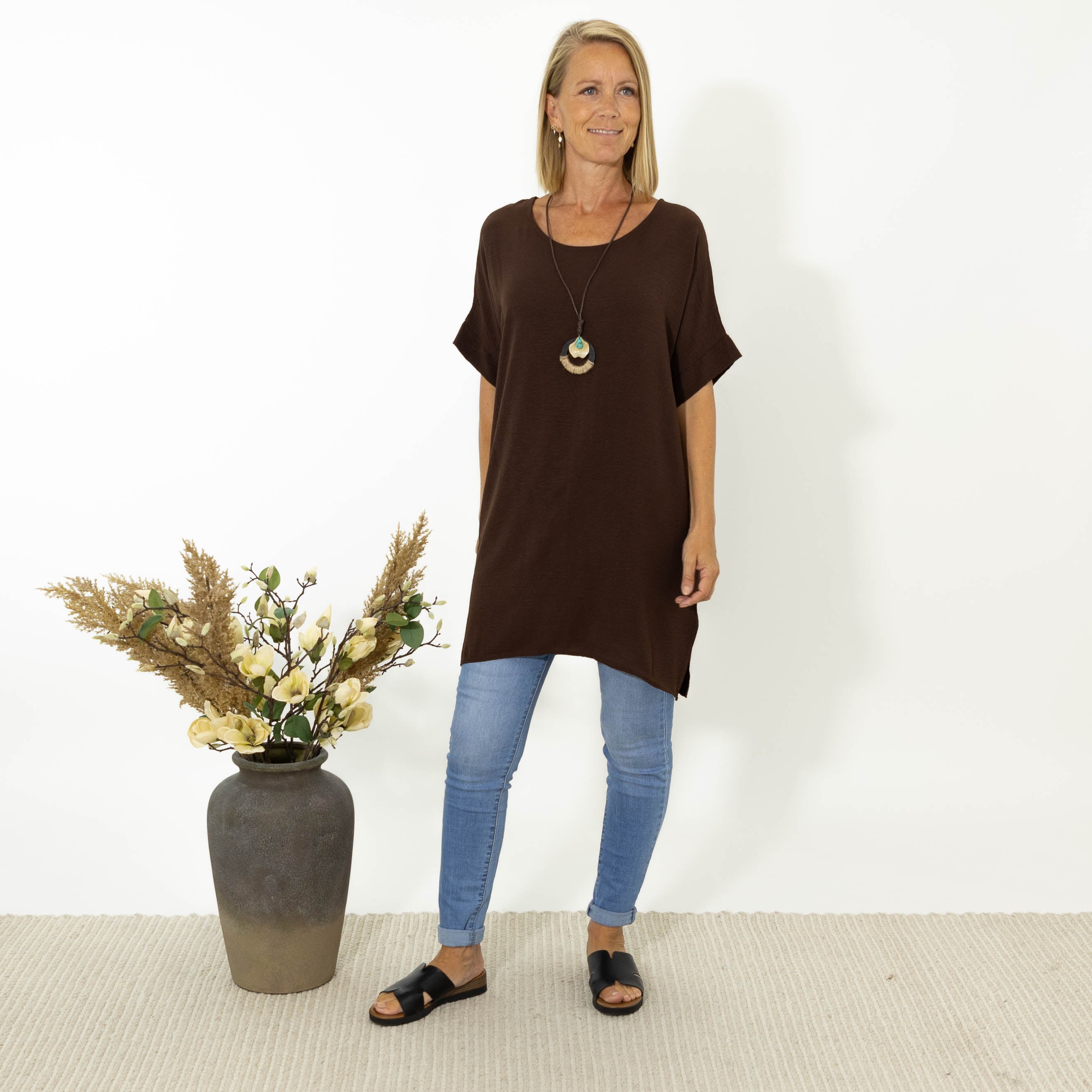 Esta bubble chiffon tunika, Choko