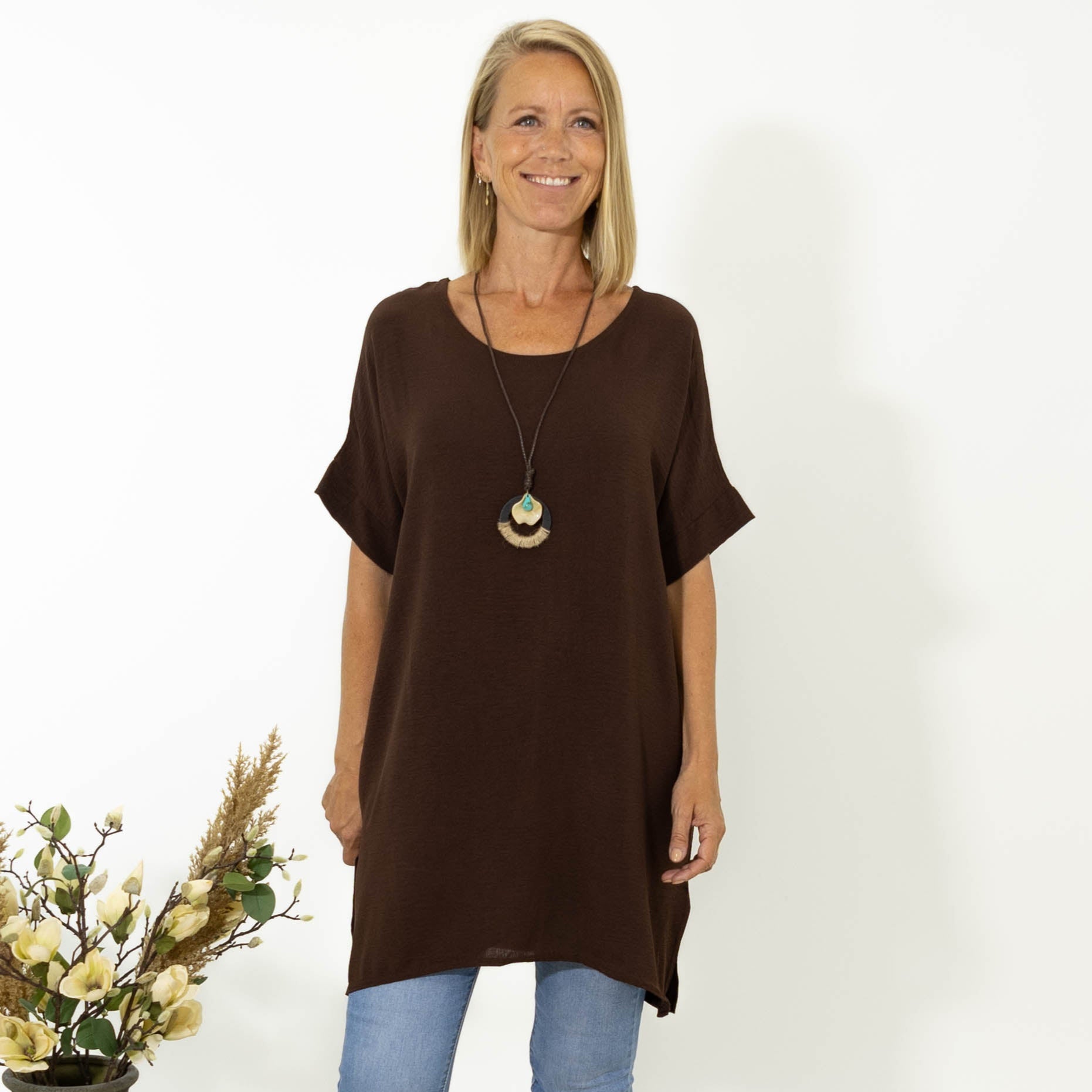 Esta bubble chiffon tunika, Choko