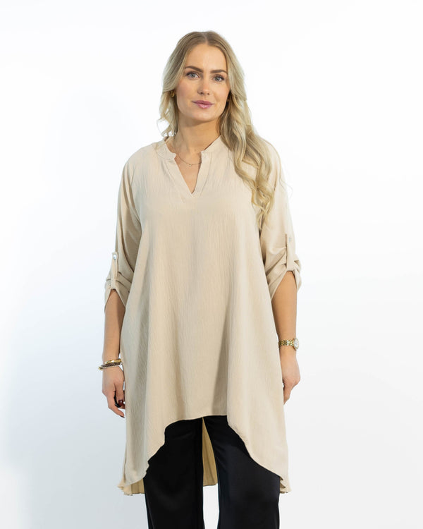 Derry skjorte tunika, Beige