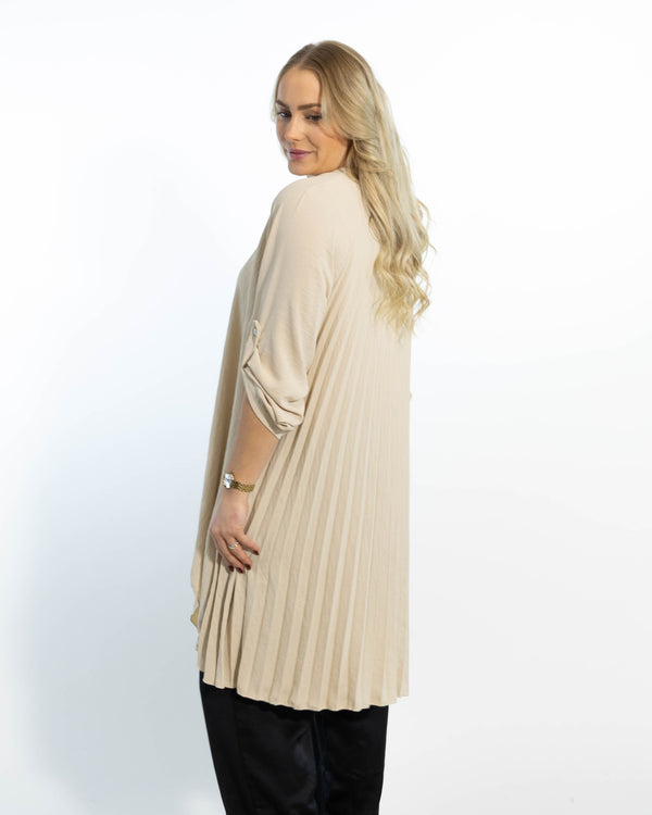 Derry skjorte tunika, Beige