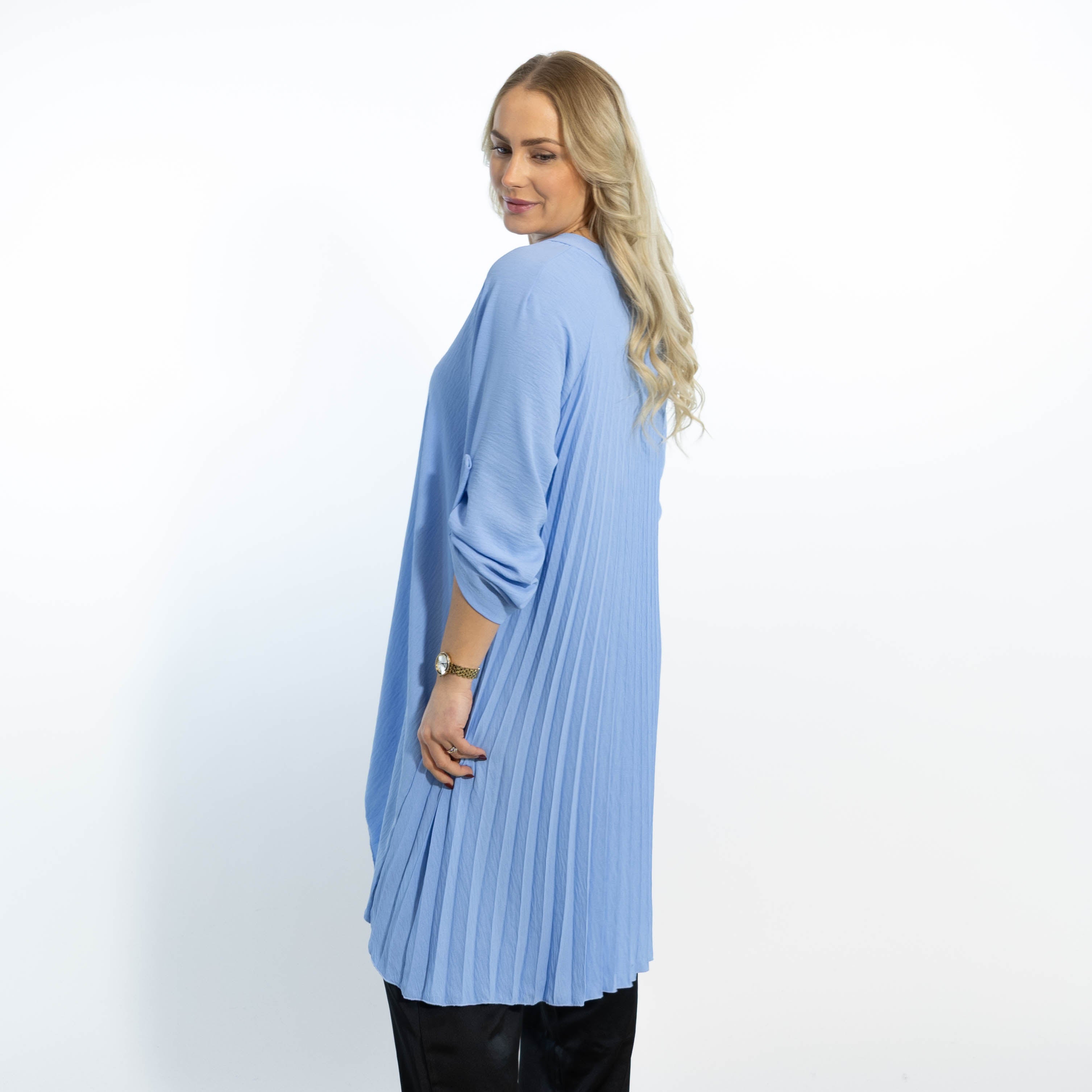 Derry skjorte tunika, Lyseblå