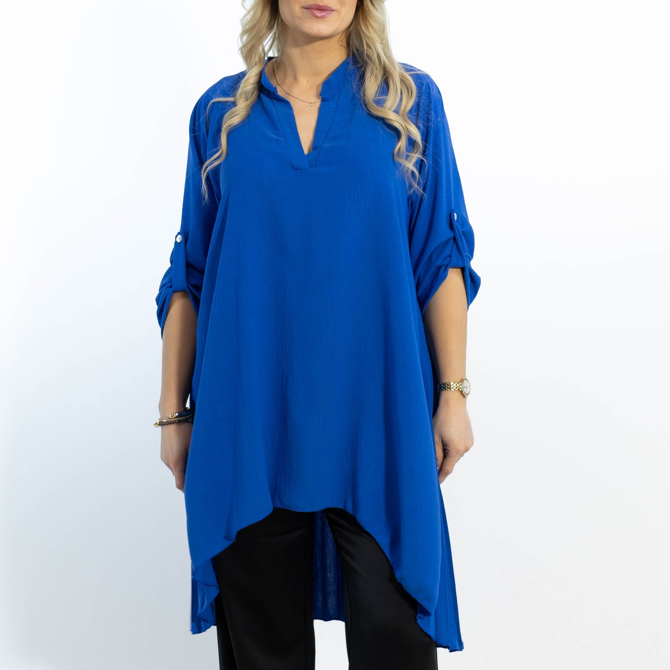 Derry skjorte tunika, Royal blue