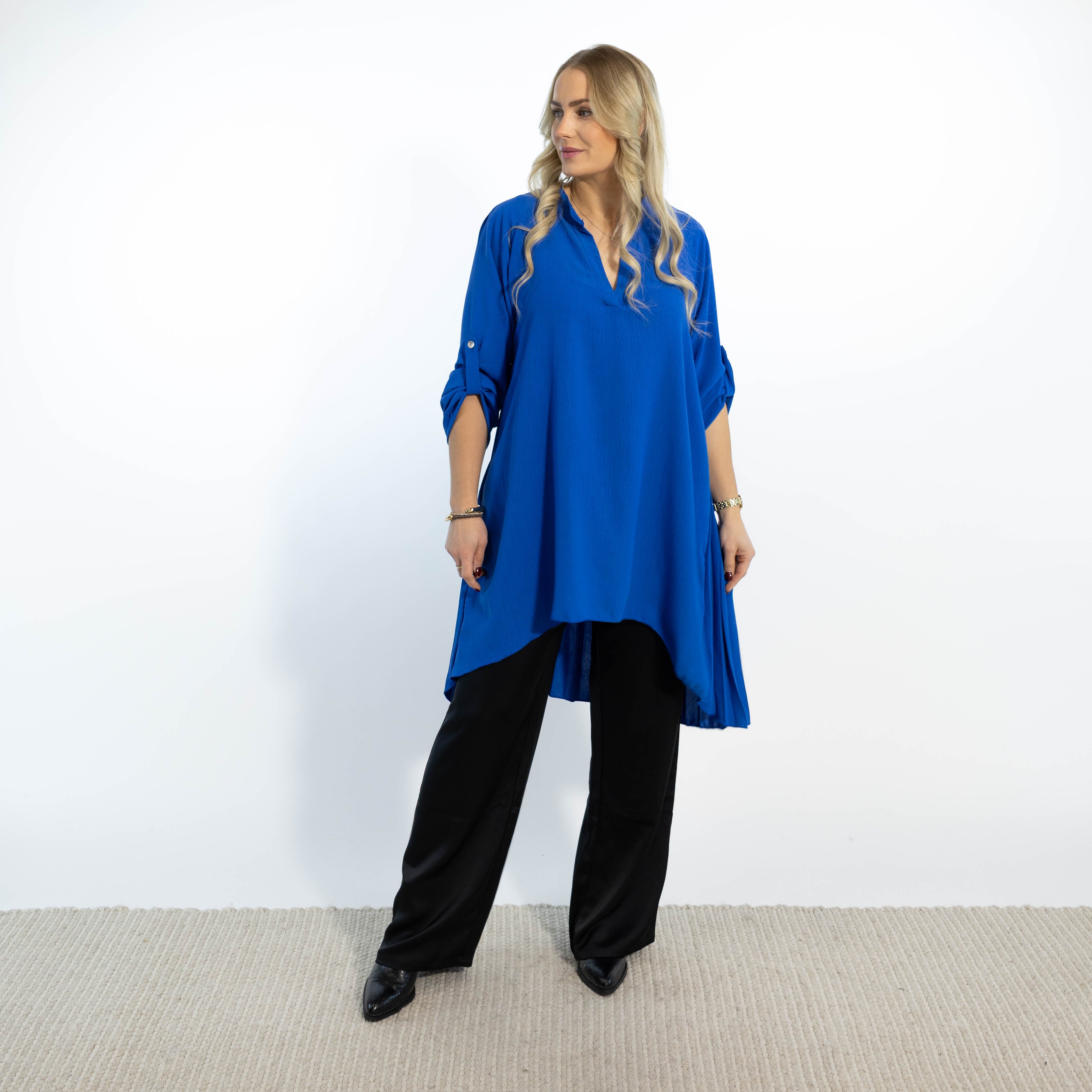 Derry skjorte tunika, Royal blue