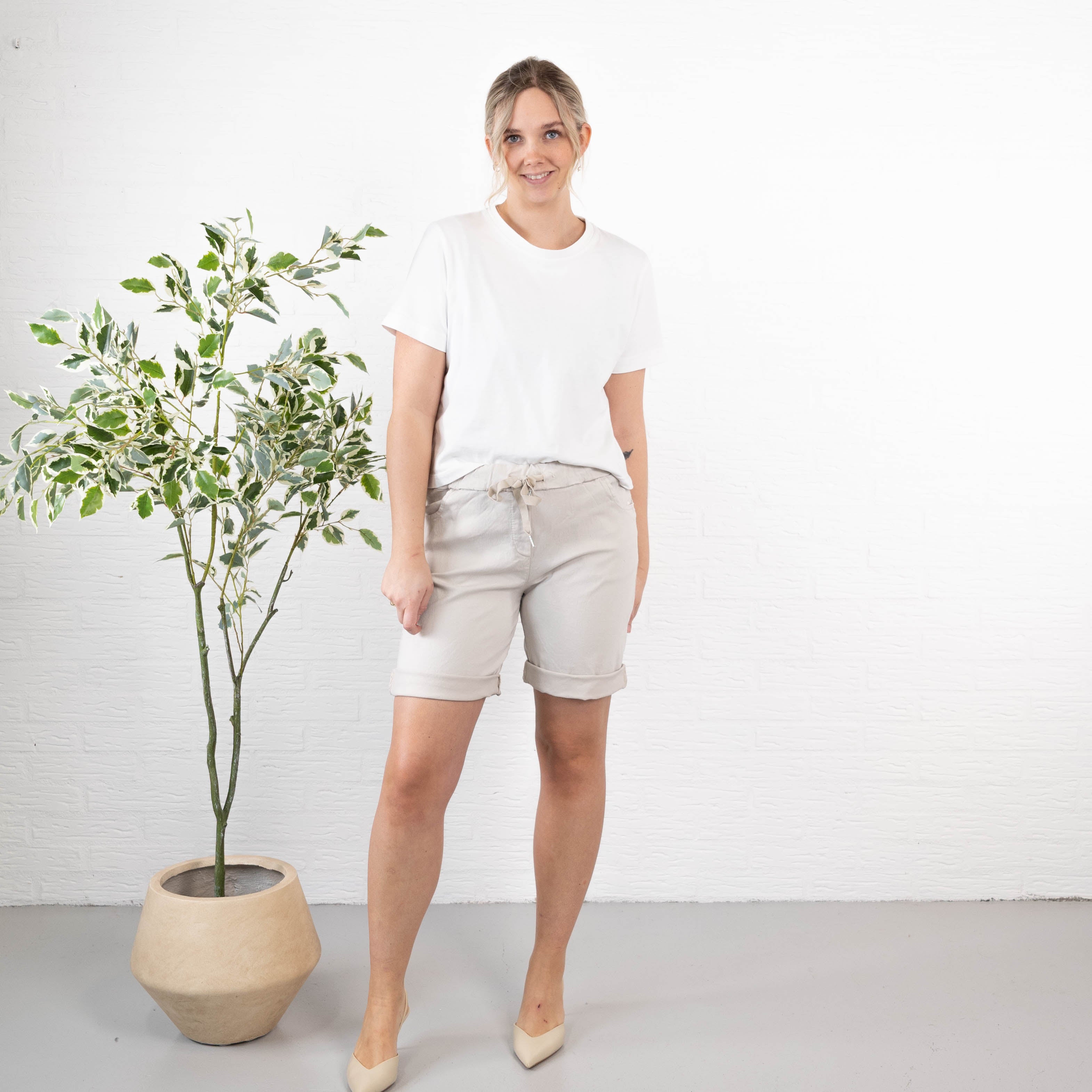 Milly shorts, Beige