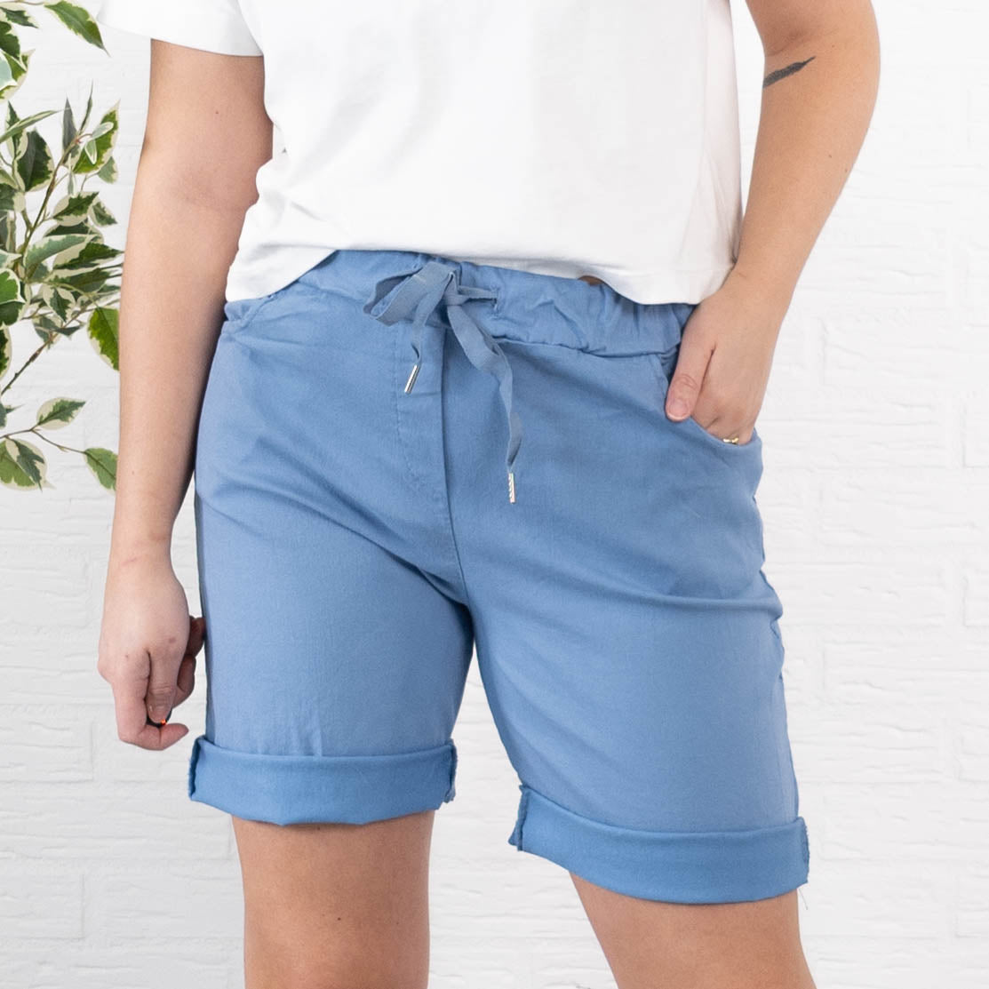 Milly shorts, Dueblå