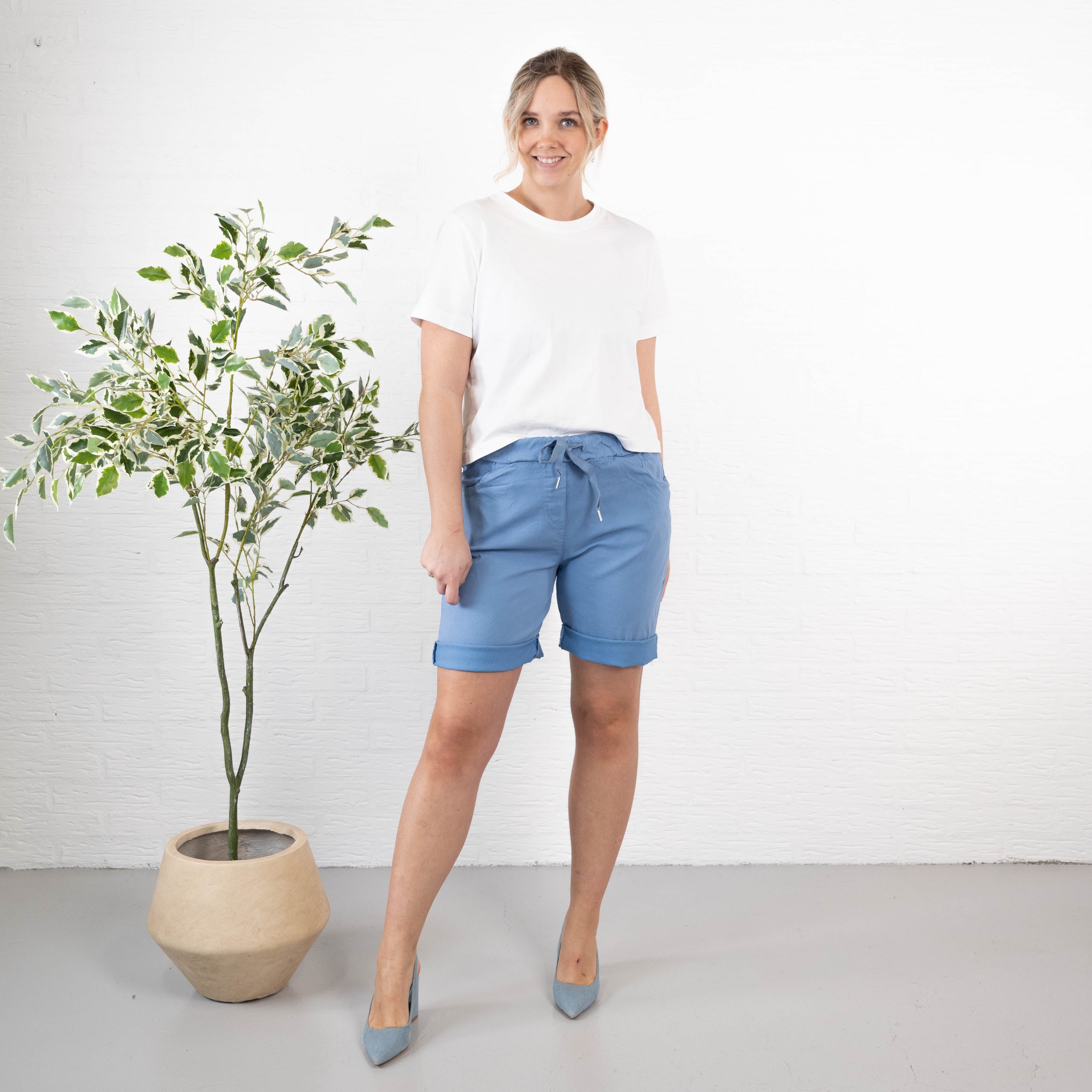 Milly shorts, Dueblå