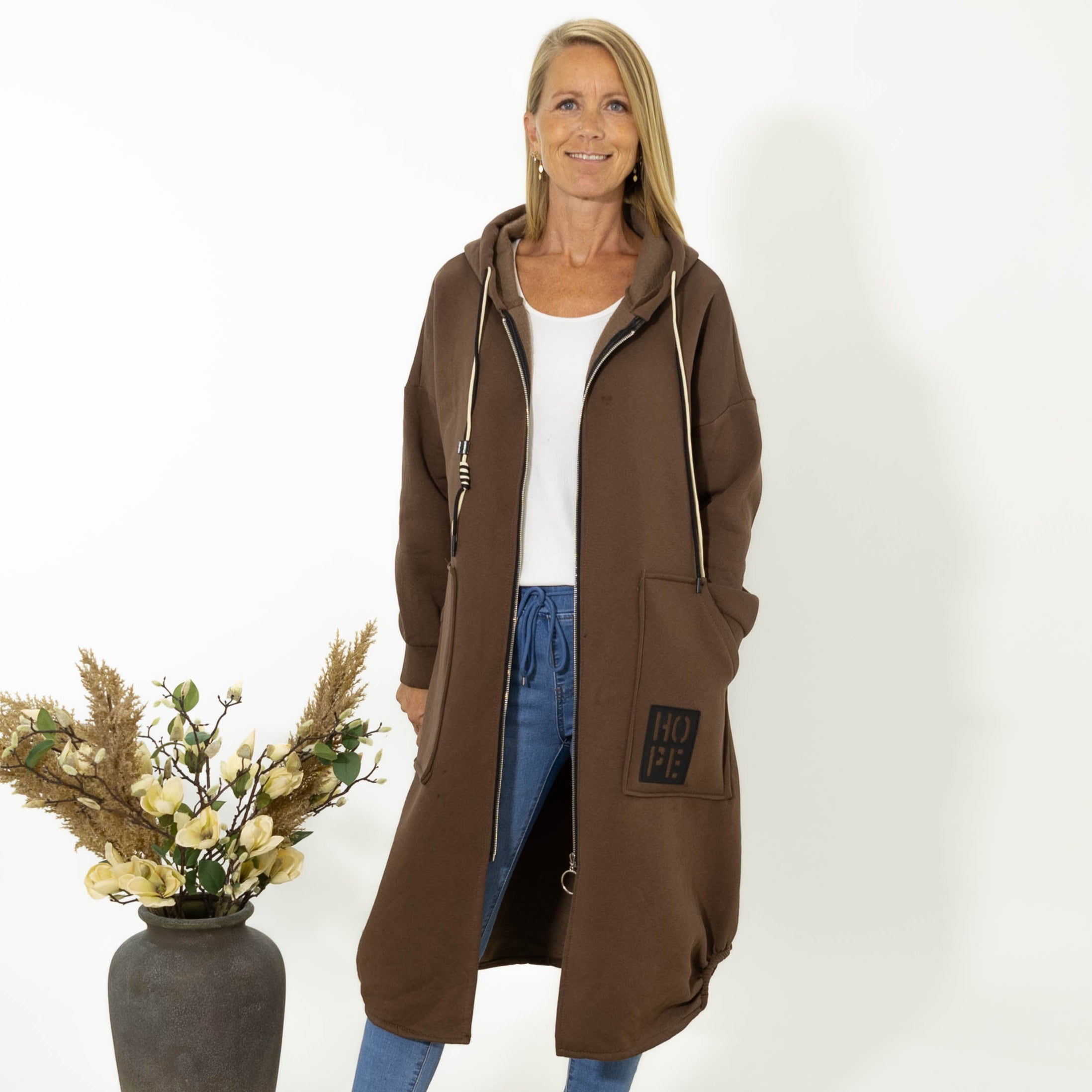 Hope sweatshirt jakke, Choko