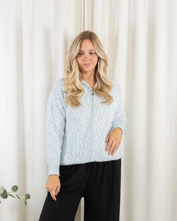 Esther cardigan, Lyseblå