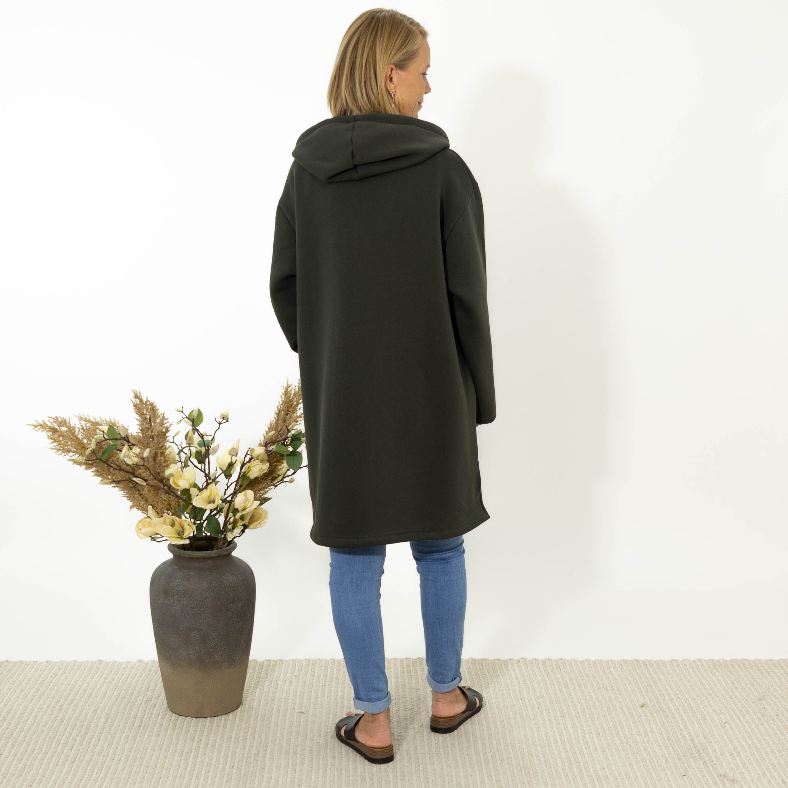 Belinda sweatshirt jakke, Khaki