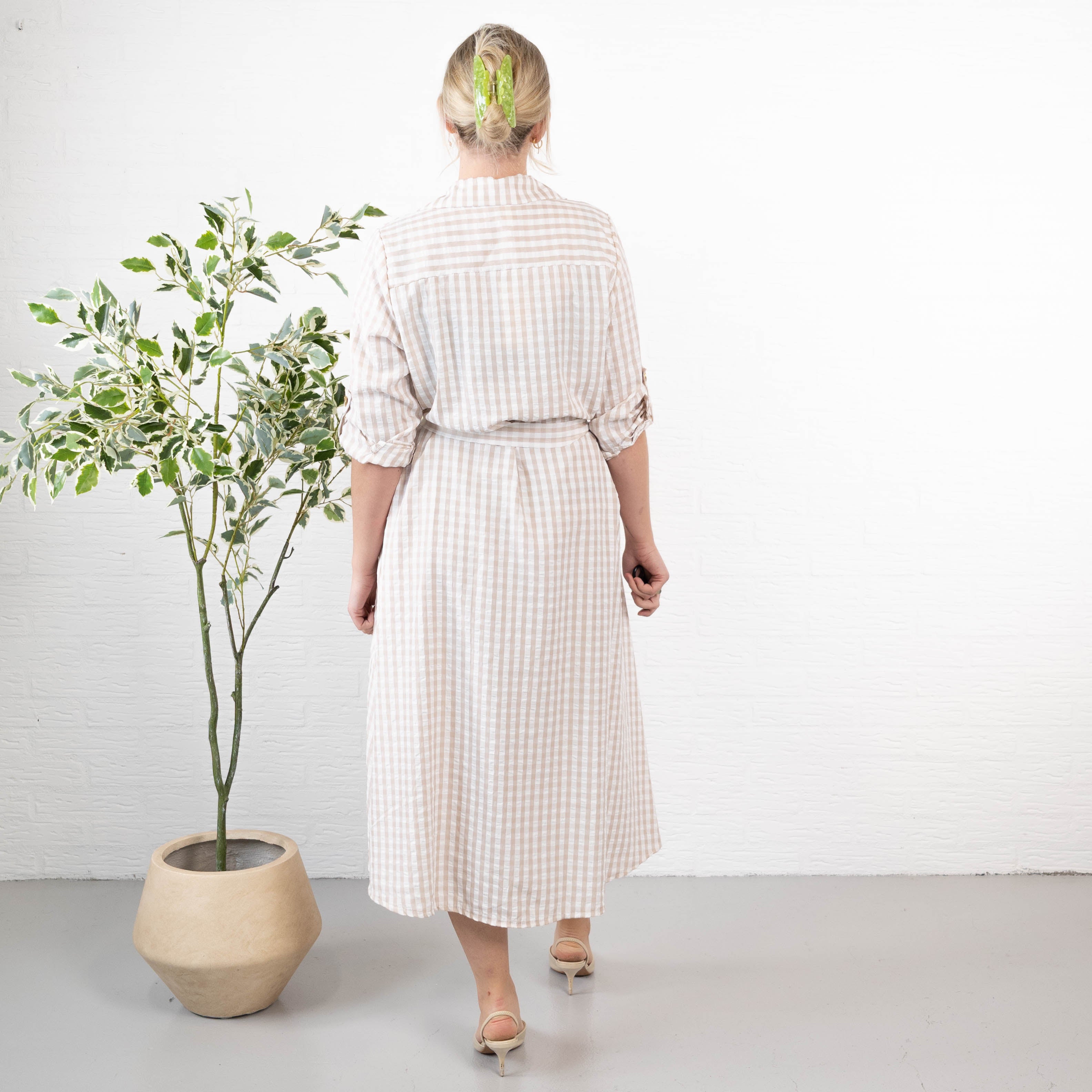 Iowa skjorte/kjole, Beige