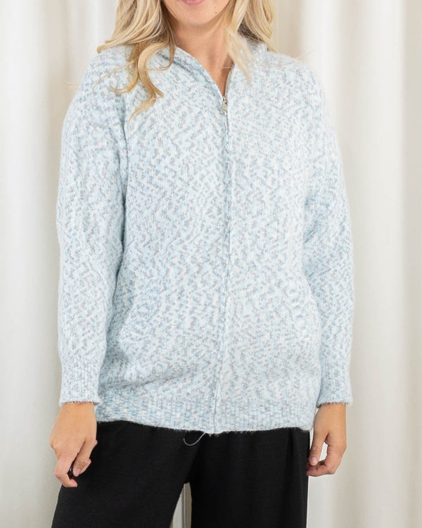 Esther cardigan, Lyseblå