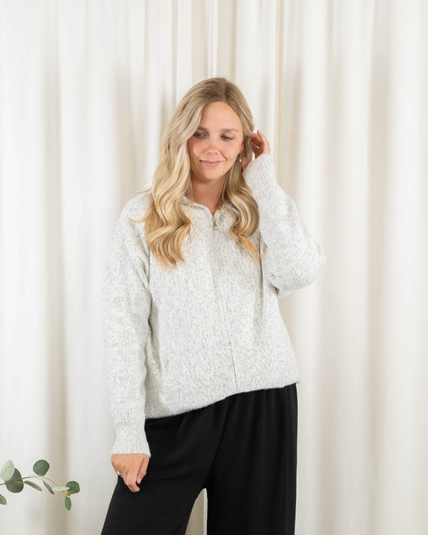 Esther cardigan, Lysegrå