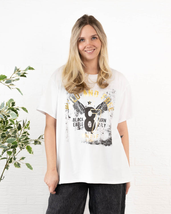 Wild and Free t-shirt, Hvid
