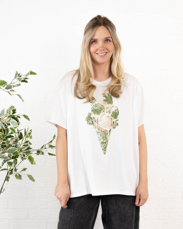 Ice Cream t-shirt, Khaki