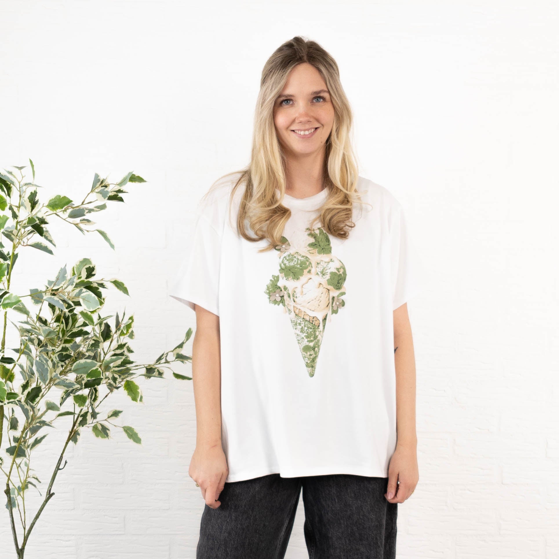 Ice Cream t-shirt, Khaki