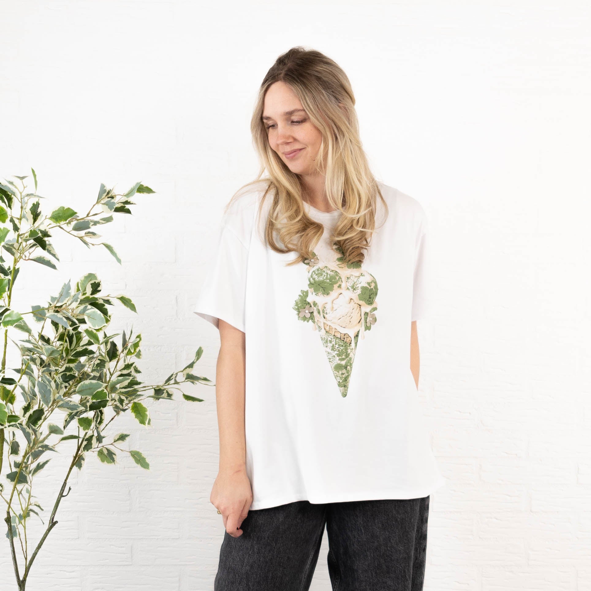 Ice Cream t-shirt, Khaki